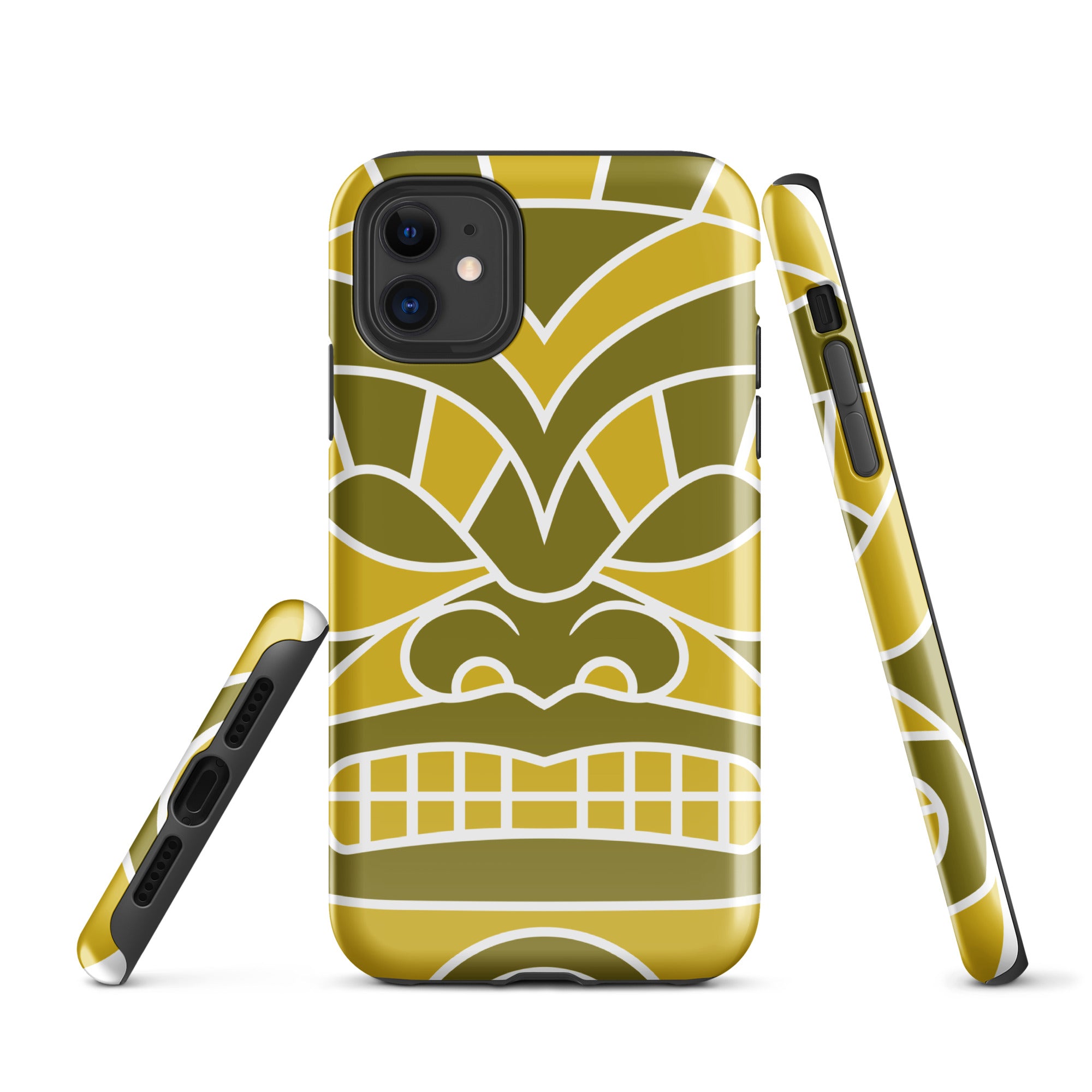 Tough Case for iPhone®- Totem Mask Yellow