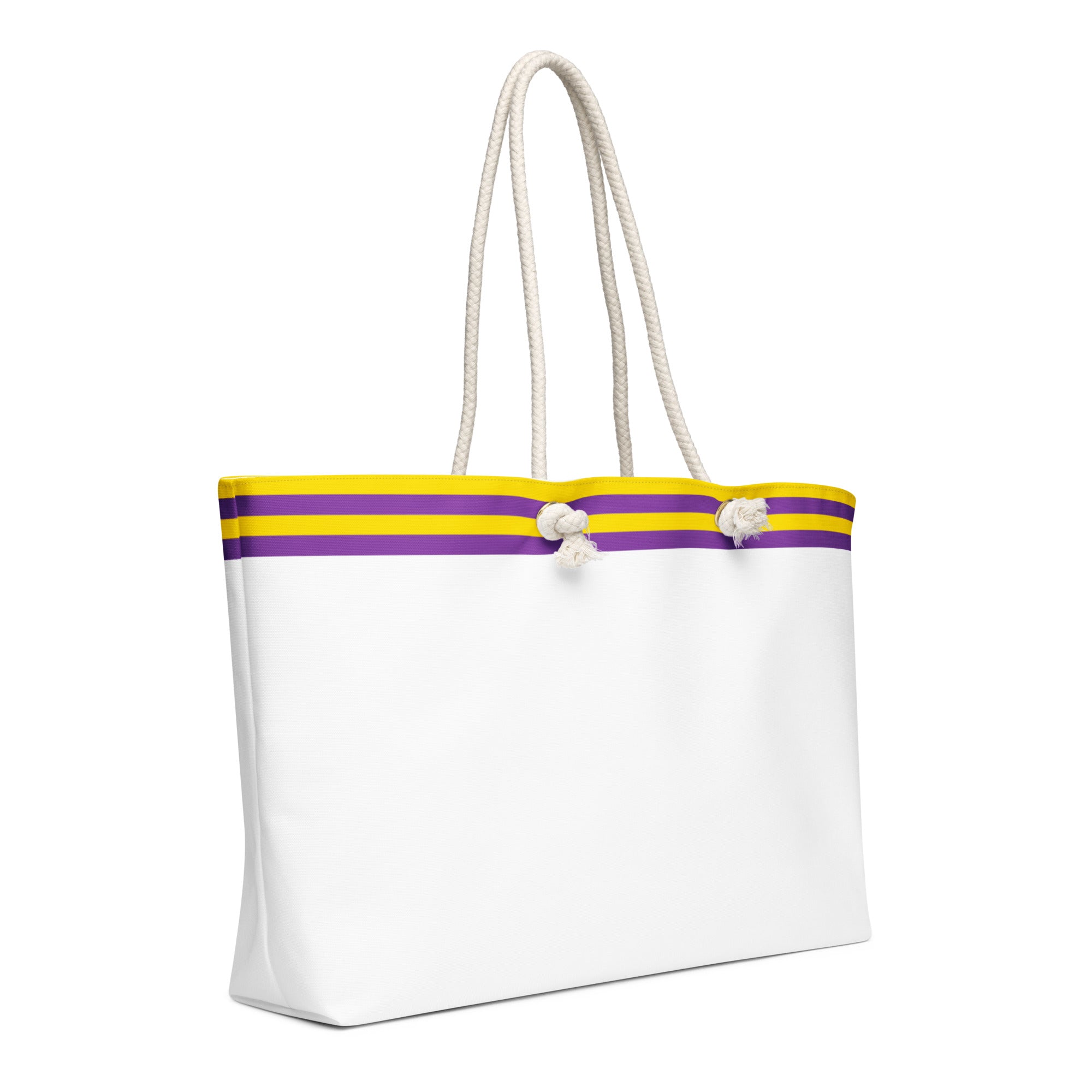 Oversized weekender bag-Intersex Flag Stripe