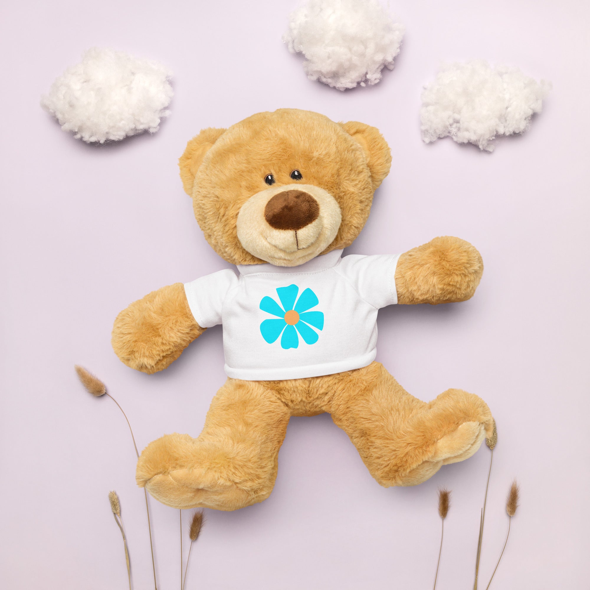 Teddy bear with a t-shirt-Daisy Flower VIII