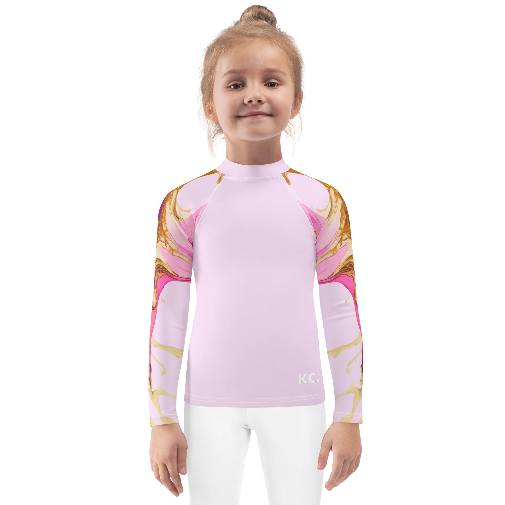 Kids Rash Guard-Ink Pattern I