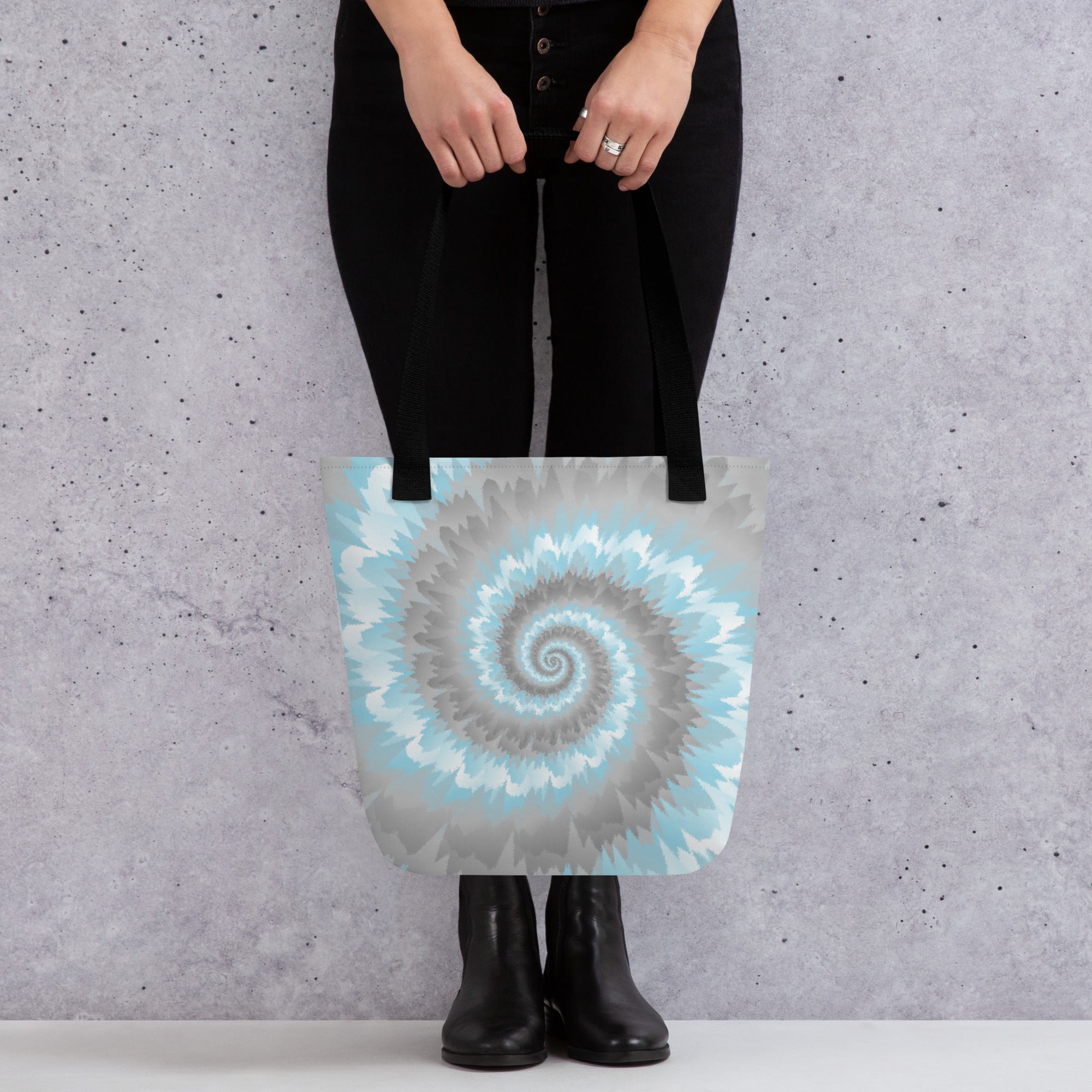 Tote bag-Tie Dye Spiral - Demiboy