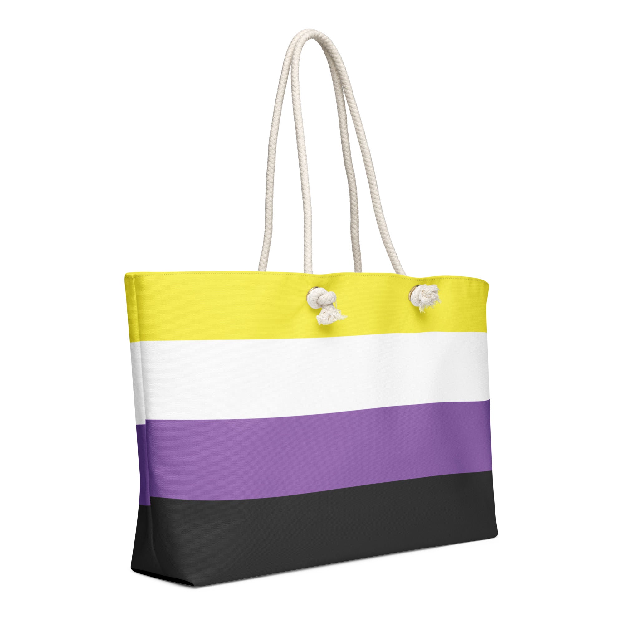 Oversized weekender bag-Non Binary Flag