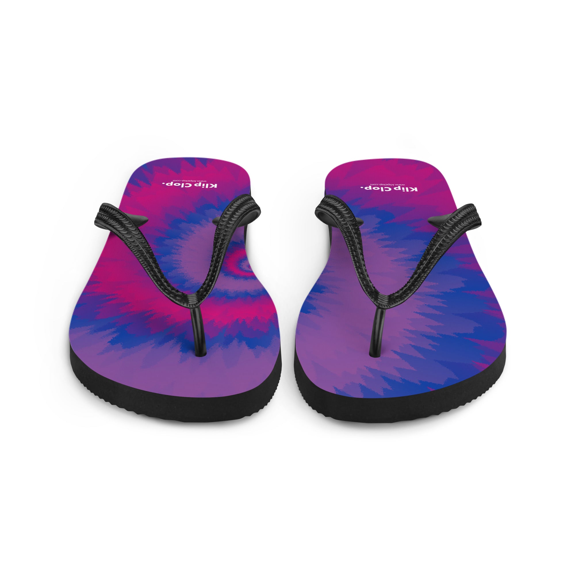 Flip-Flops-Tie Dye Spiral-Bisexual