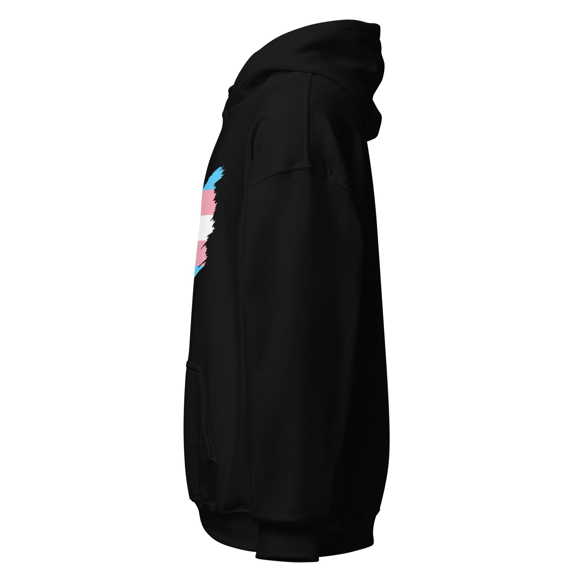 Unisex Hoodie-Transgender Grunge Flag