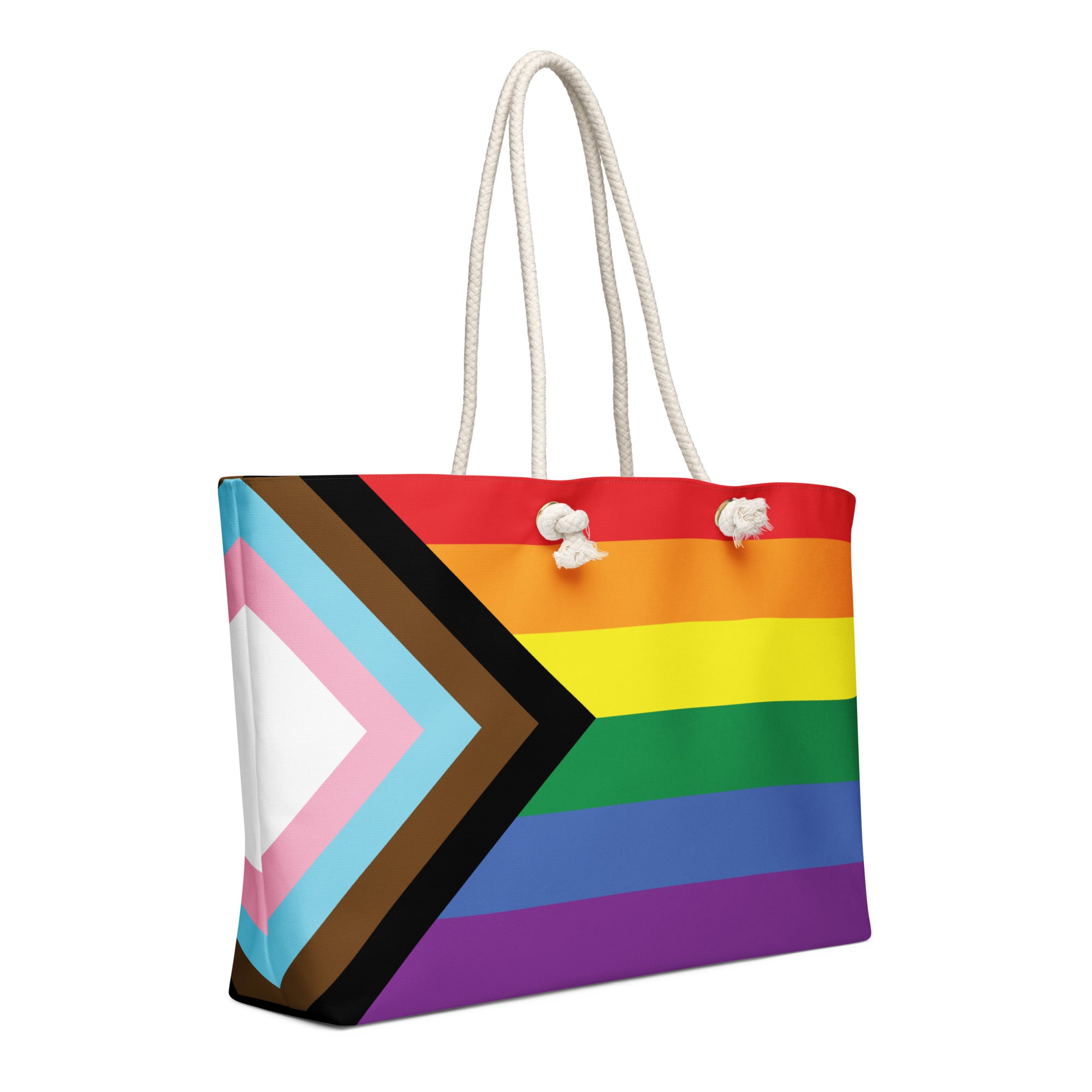 Oversized weekender bag-Progress Pride Flag