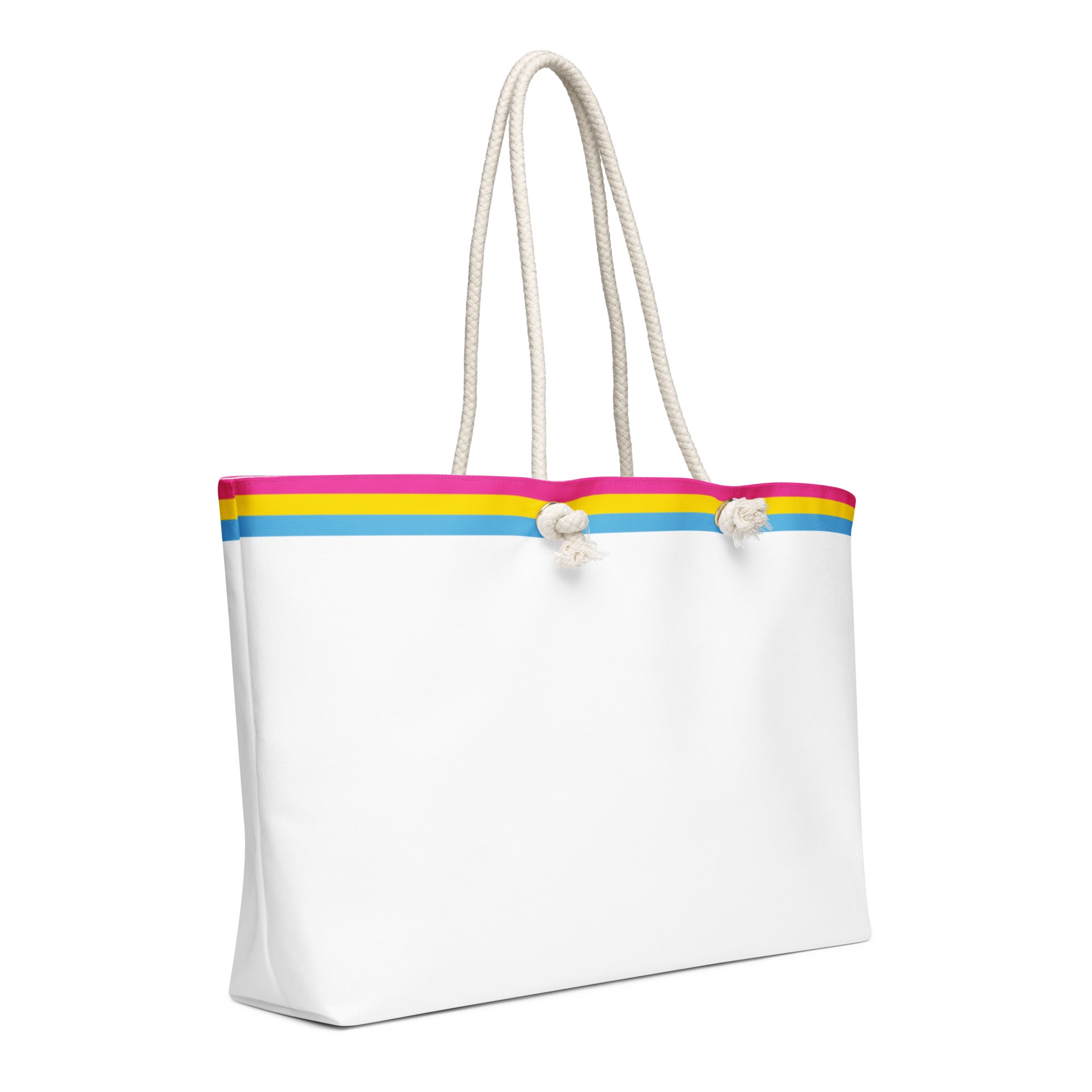 Oversized weekender bag-Pansexual Flag Stripe