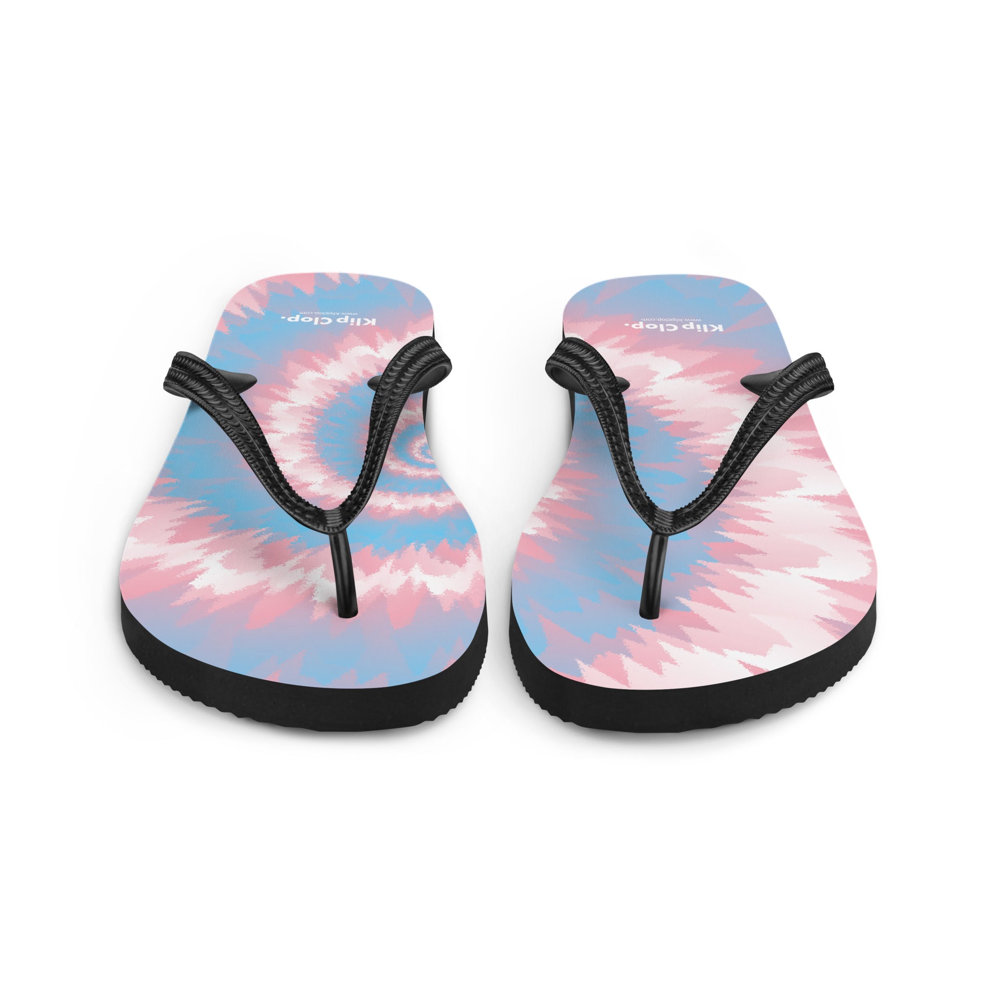 LGBTQFlip-Flops-Tie Dye Spiral-Transgender