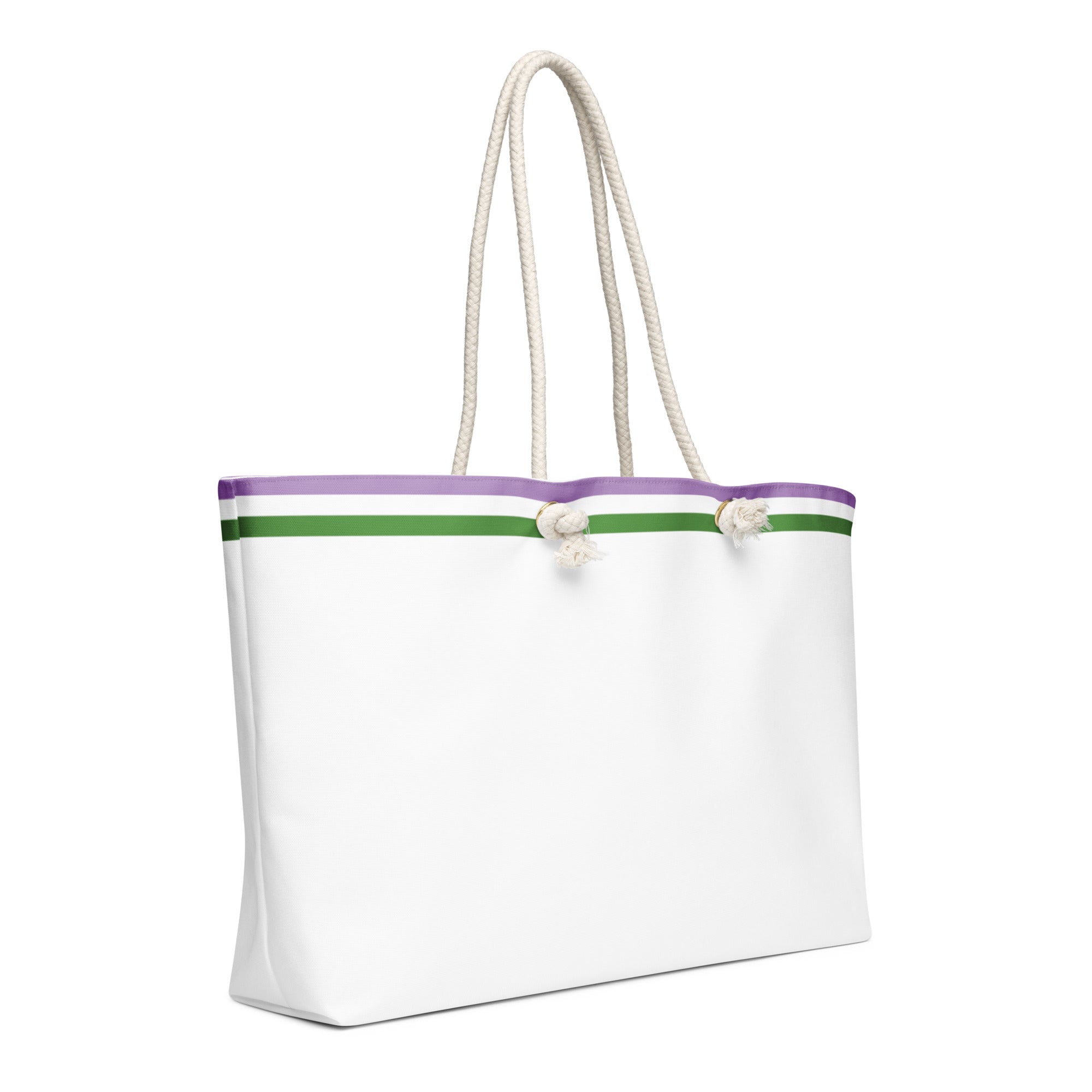 Oversized weekender bag-Genderqueer Flag Stripe