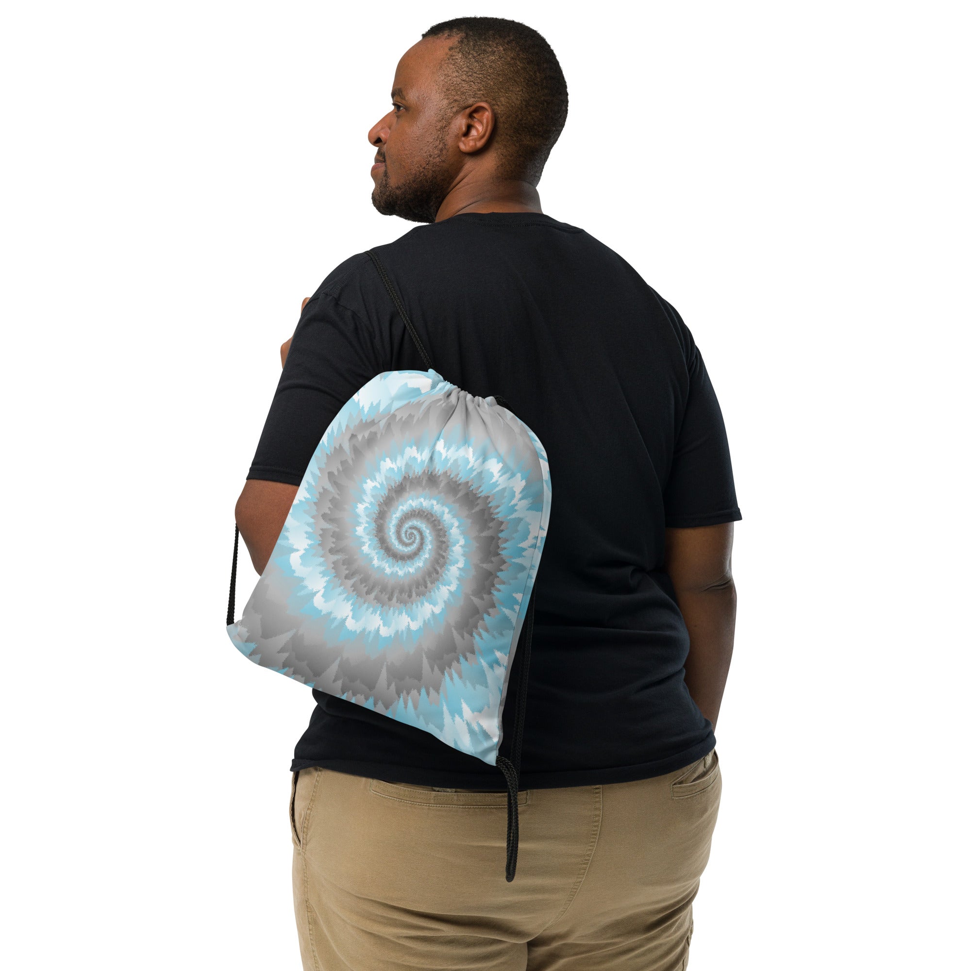 Drawstring Bag-Tie Dye Spiral-Demiboy