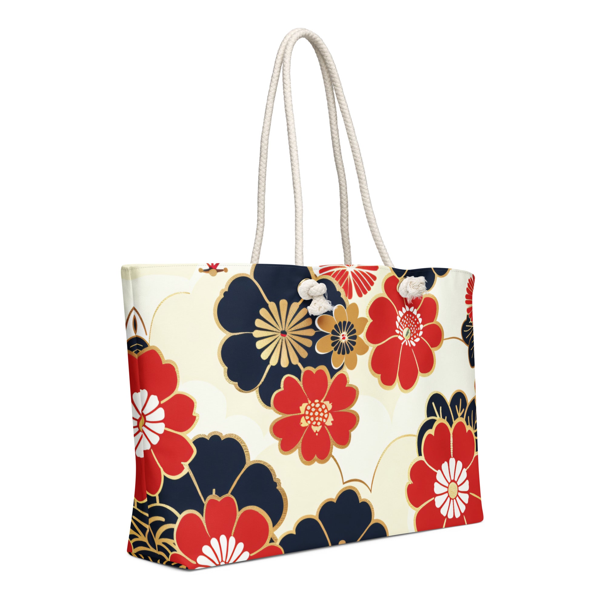 Oversized weekender bag-Japanese Sakura Art
