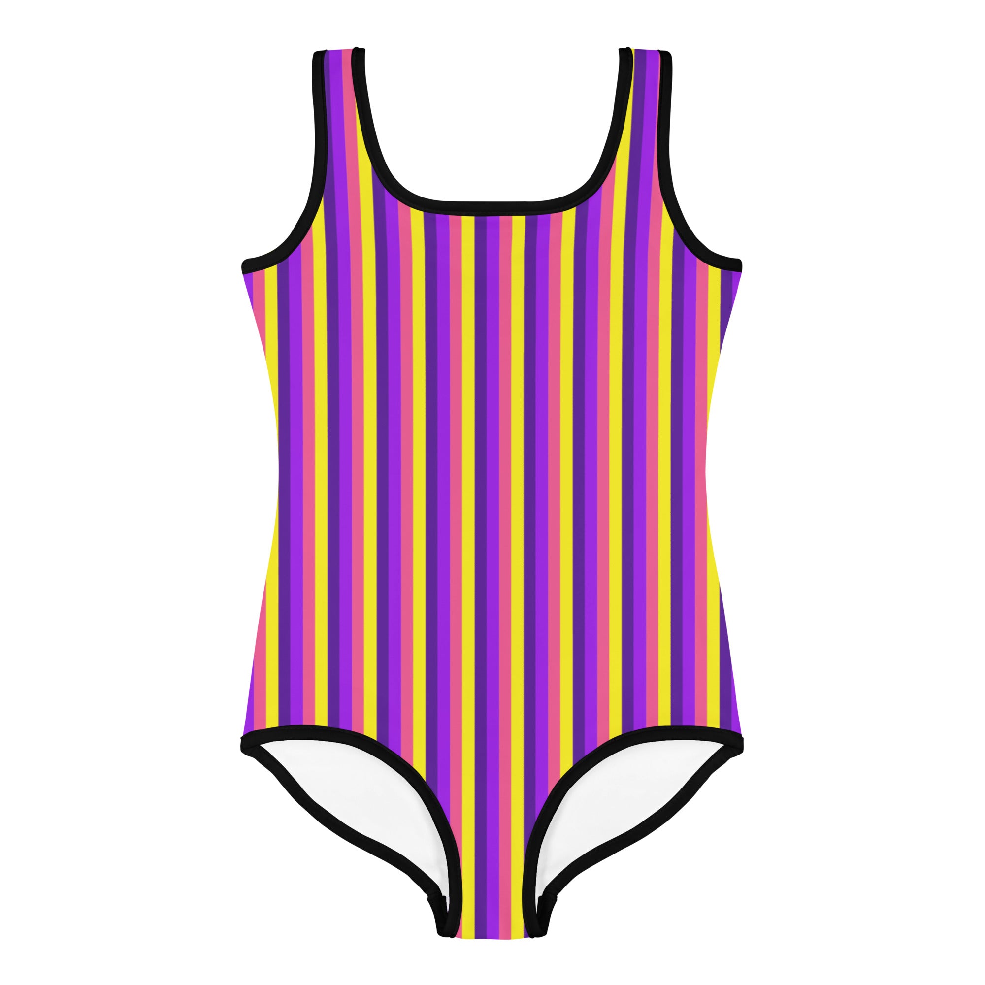 Colorful Striped Kids Swimsuit VI