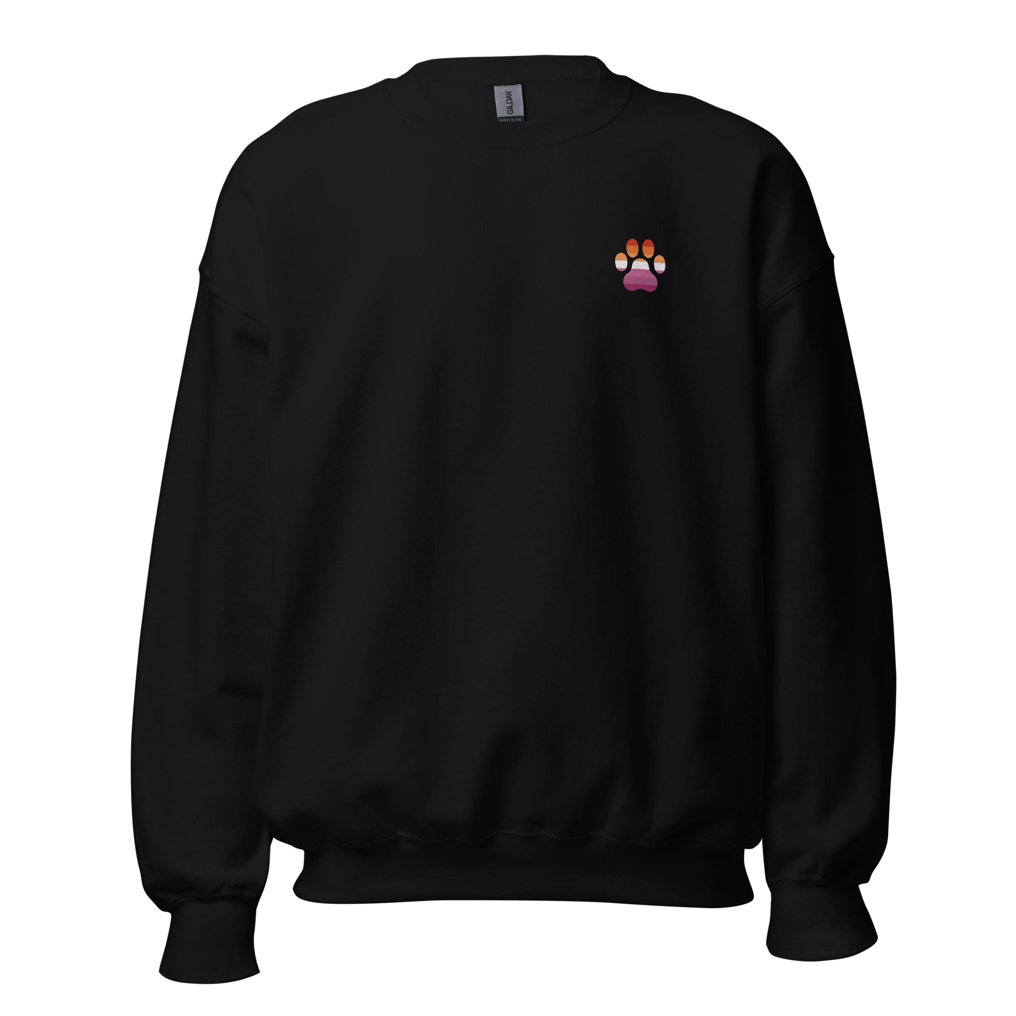 Dog Paw Embroidered Unisex Sweatshirt-Lesbian