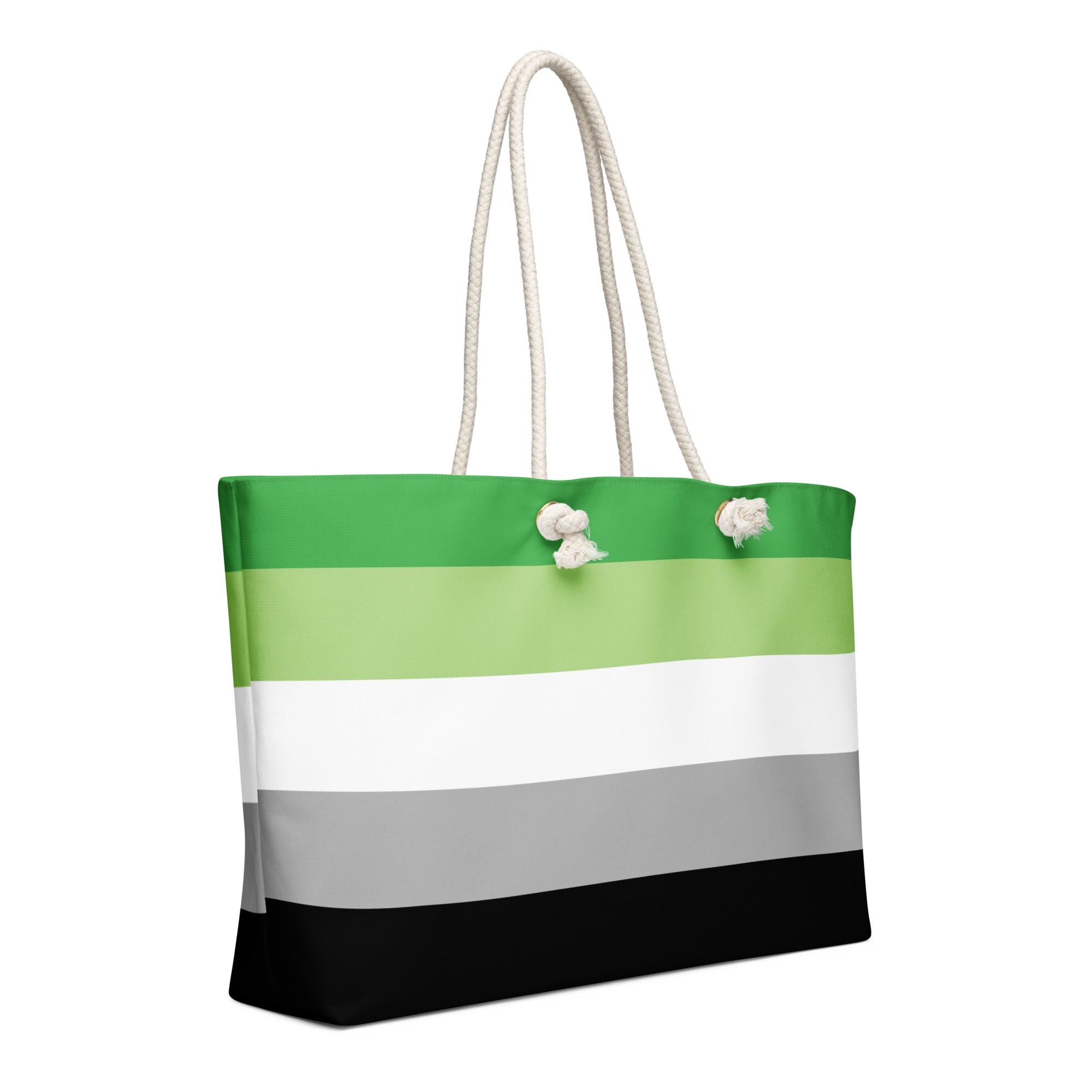 Oversized weekender bag-Aromantic Flag