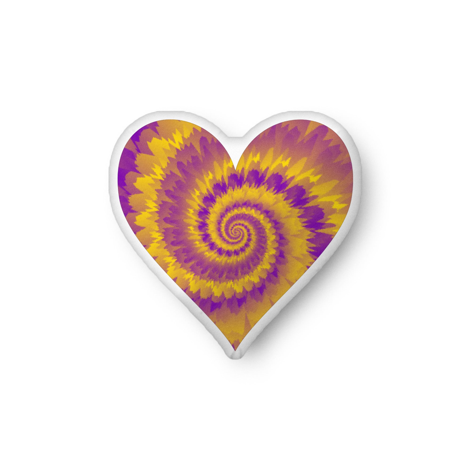 Custom-shaped pillow-Tie Dye Intersex Heart