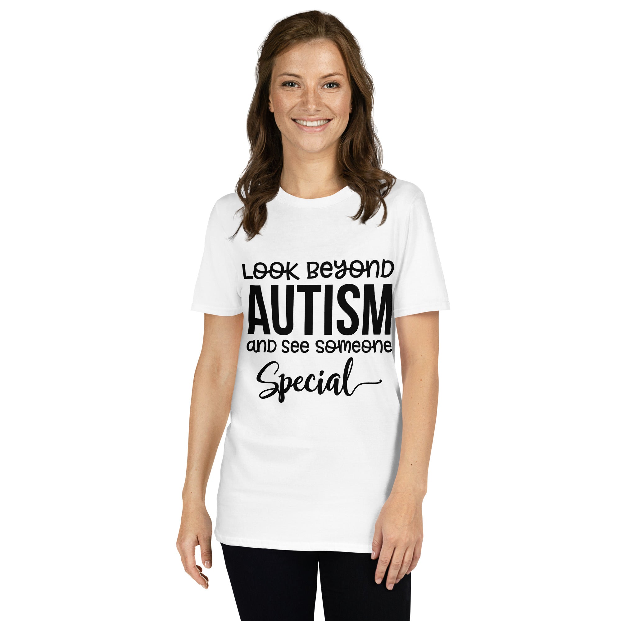 Short-Sleeve Unisex T-Shirt- Look Beyond Autism