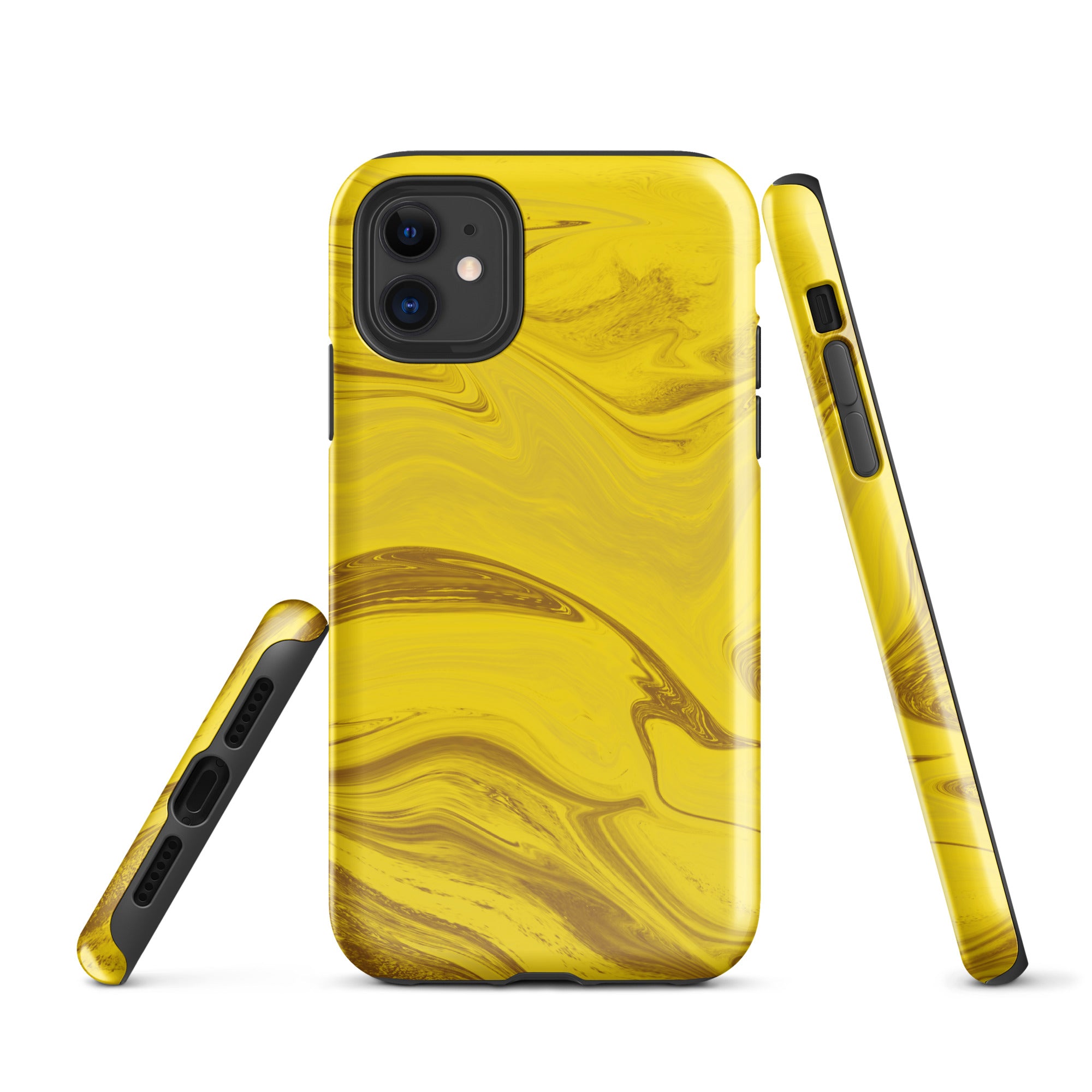 Tough Case for iPhone®- Liquid Gold Marble