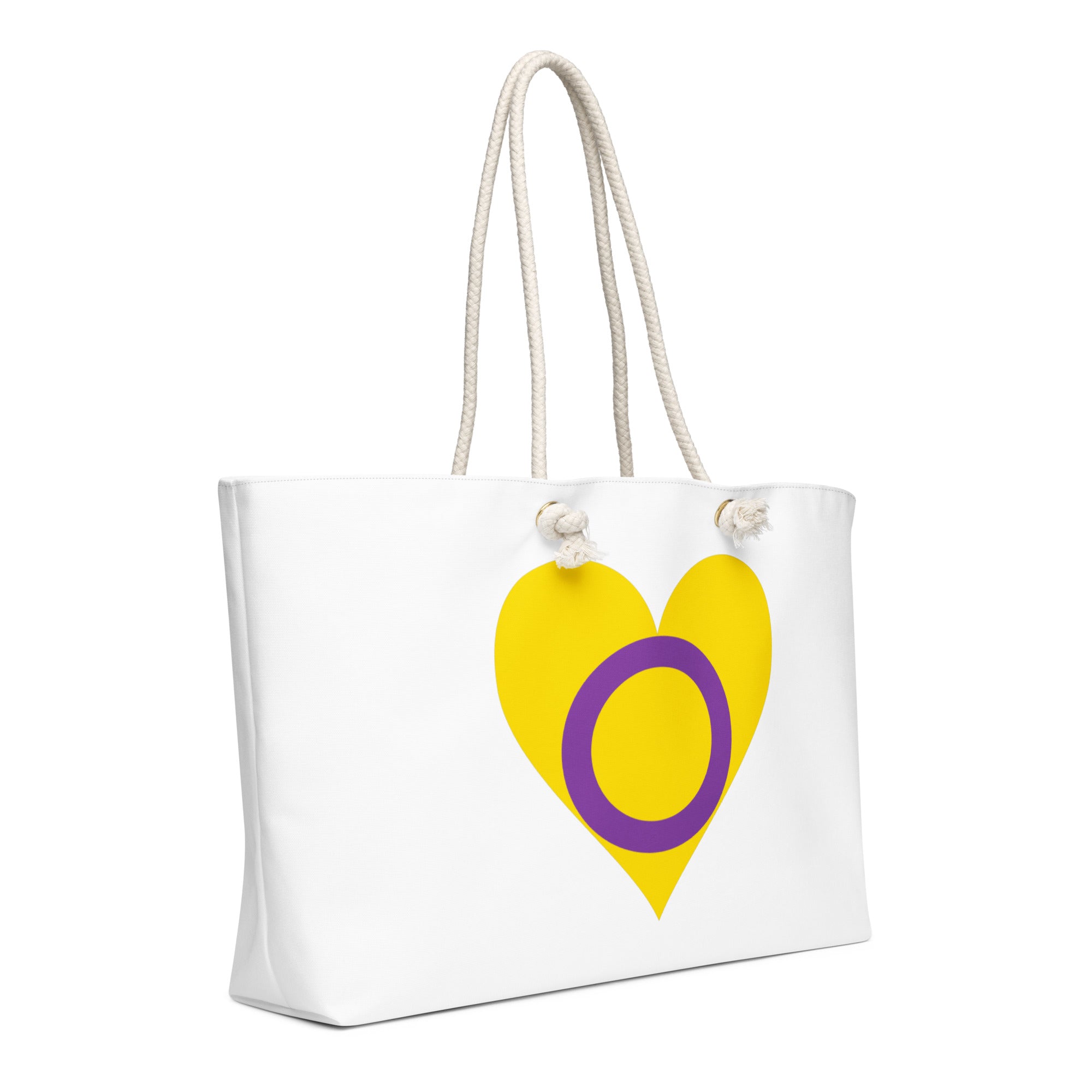 Oversized weekender bag-Intersex Heart