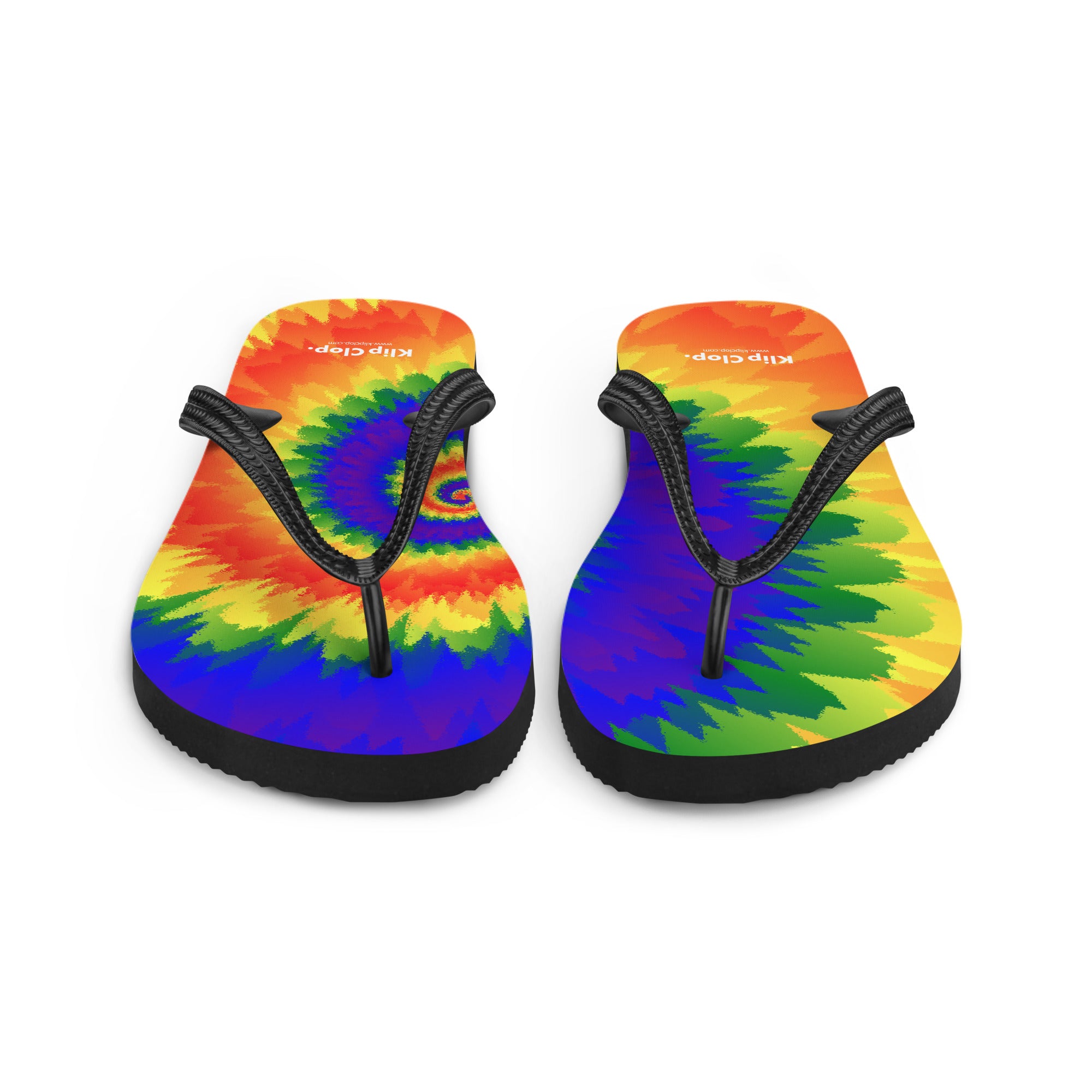 Flip-Flops-Tie Dye Spiral-LGBTQ