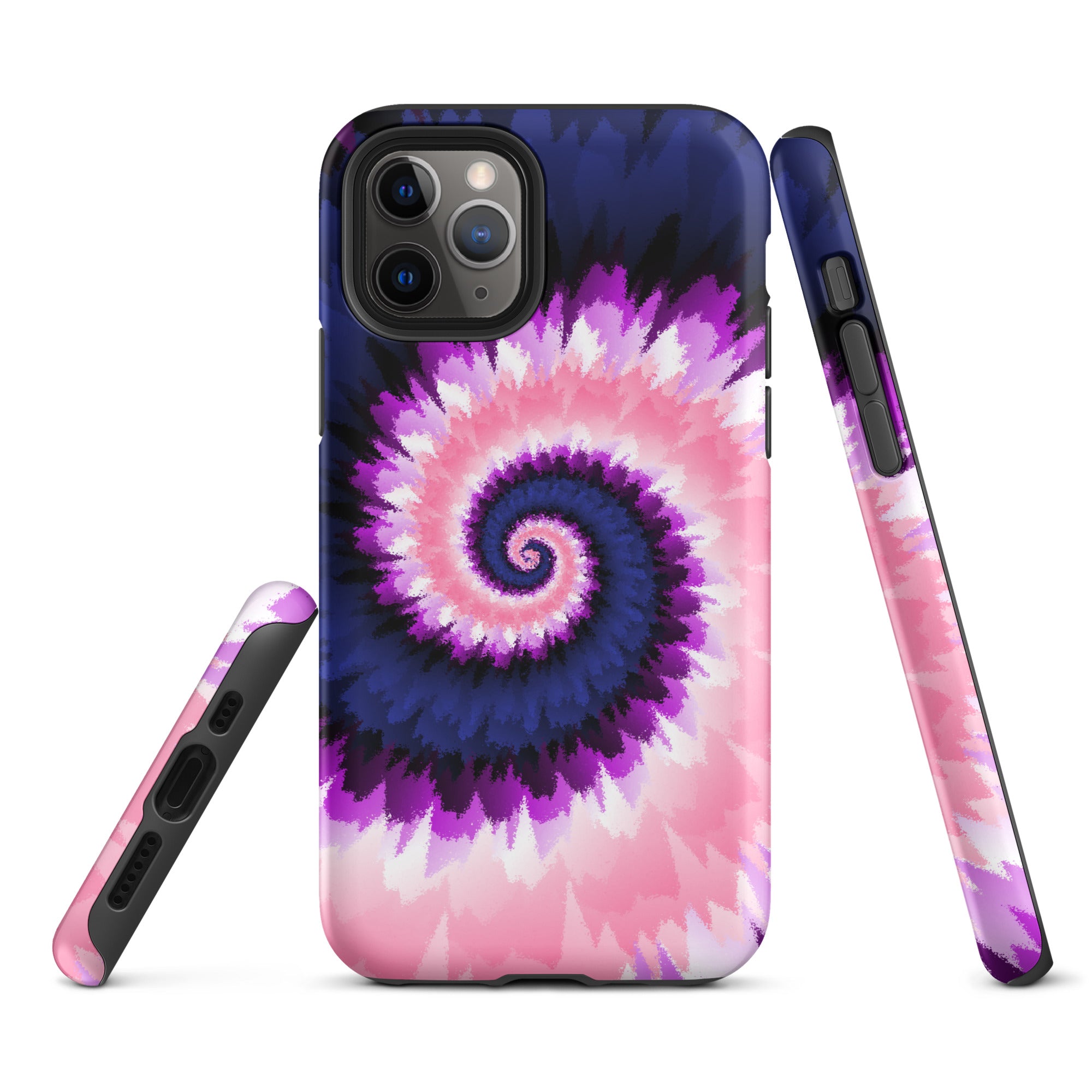 Tough Case for iPhone®-Tie Dye Spiral - Genderfluid