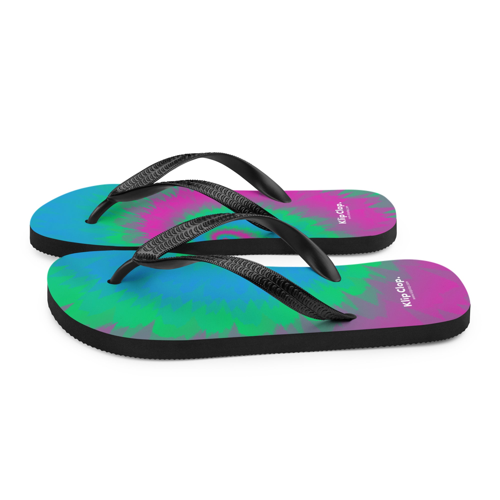 Flip-Flops-Tie Dye Spiral-Polysexual