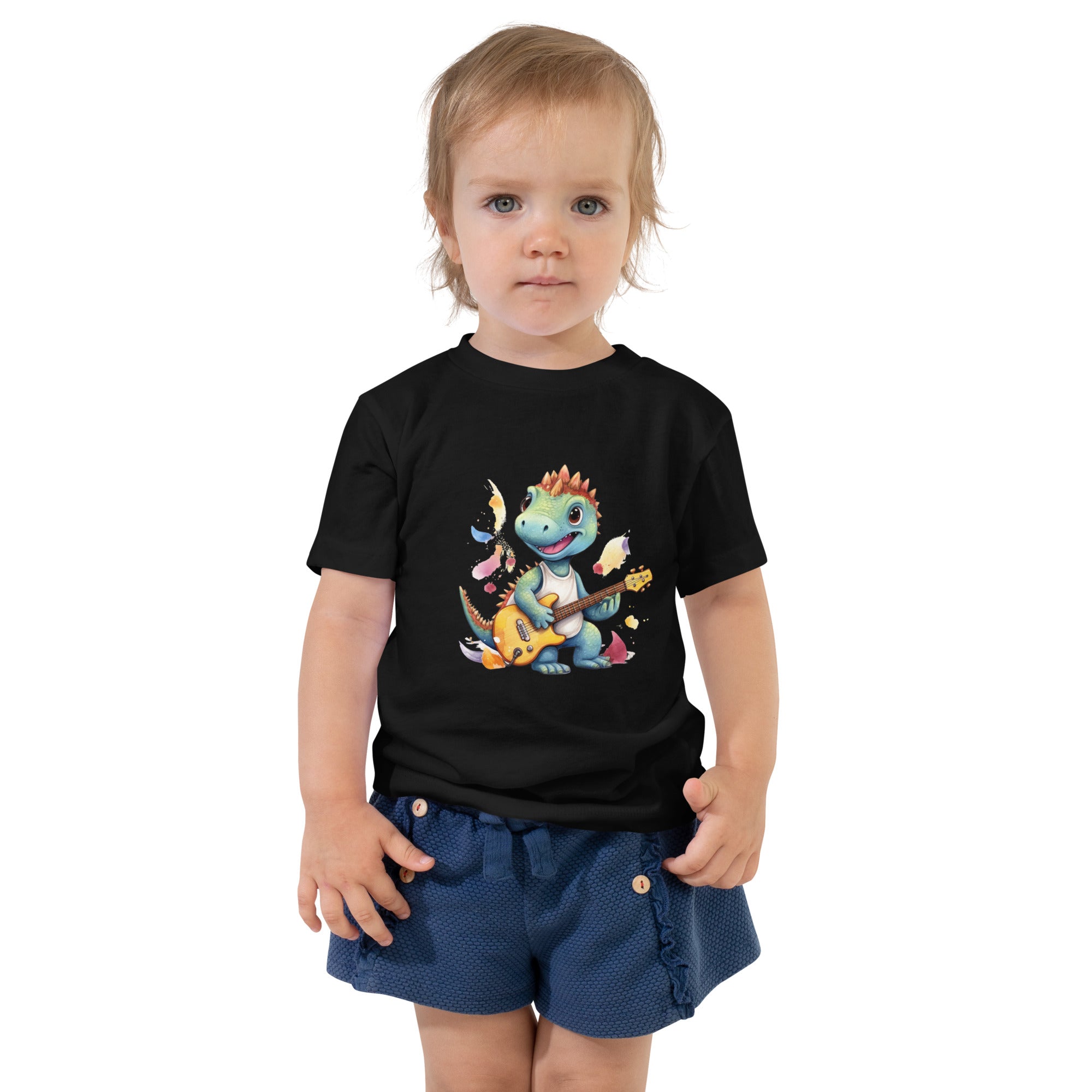 Toddler Short Sleeve Tee- Cute Dinosaur