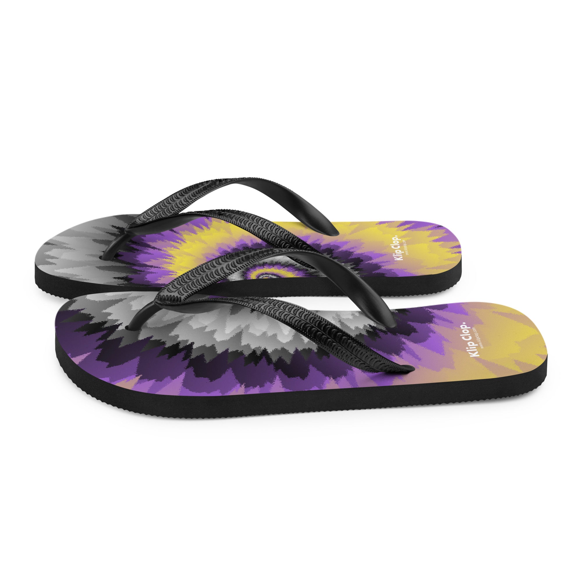 Flip-Flops-Tie Dye Spiral-Nonbinary