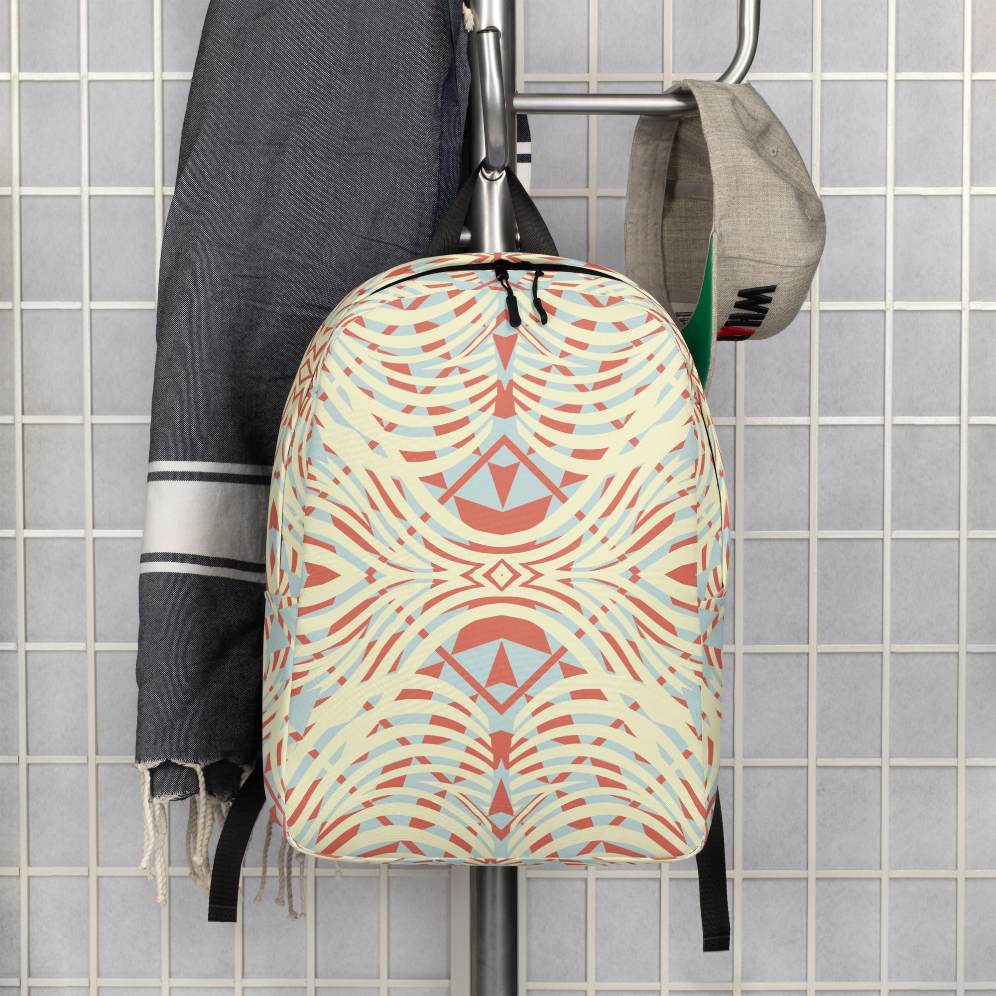 Minimalist Backpack- African Motif Pattern III