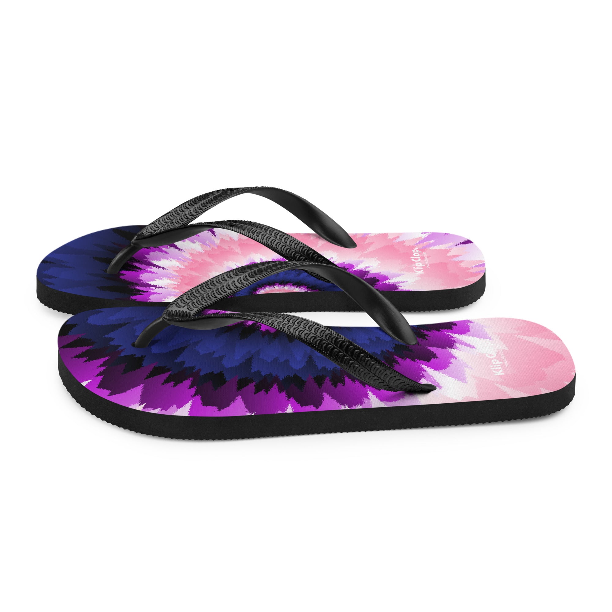 Flip-Flops-Tie Dye Spiral-Genderfluid