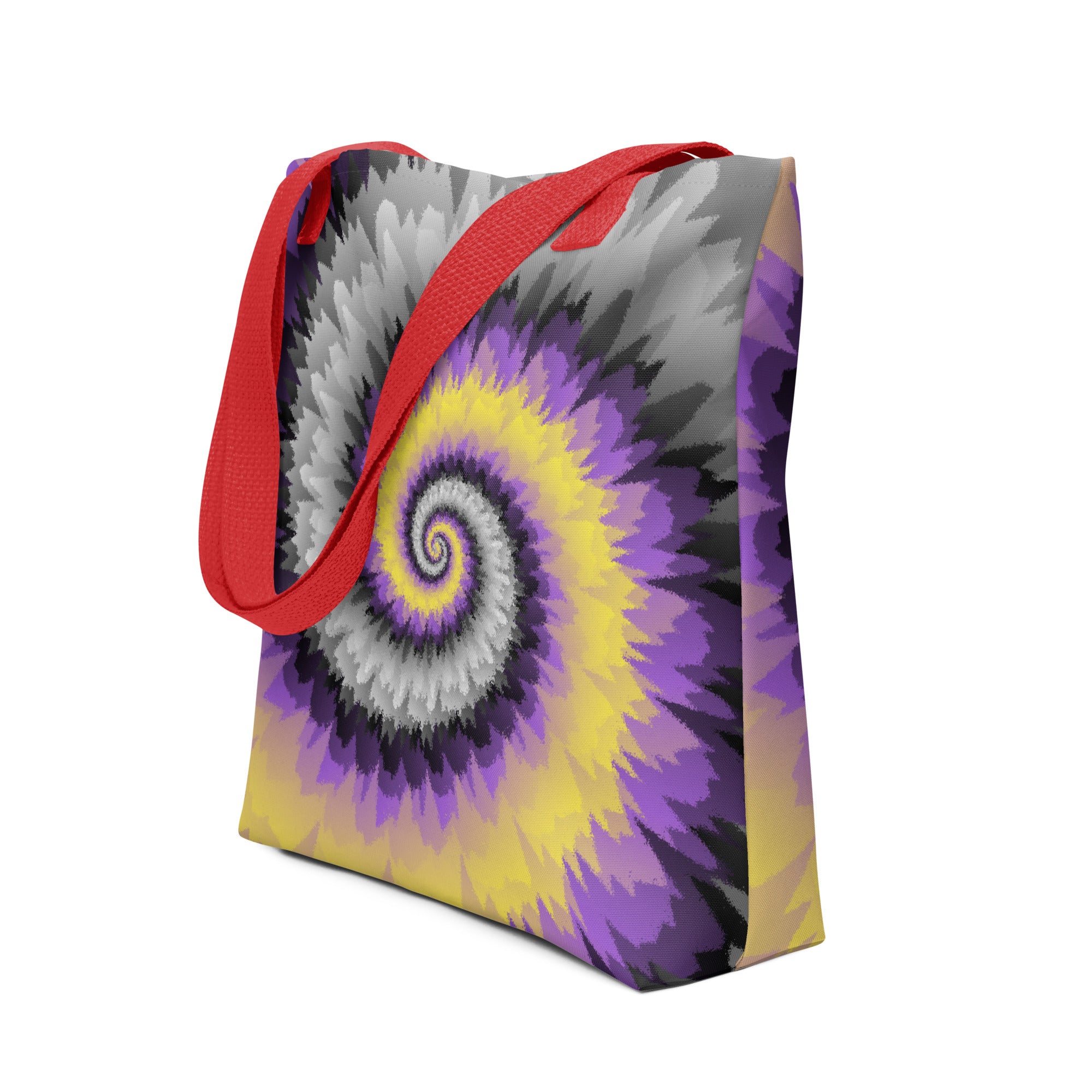Tote bag-Tie Dye Spiral - Nonbinary