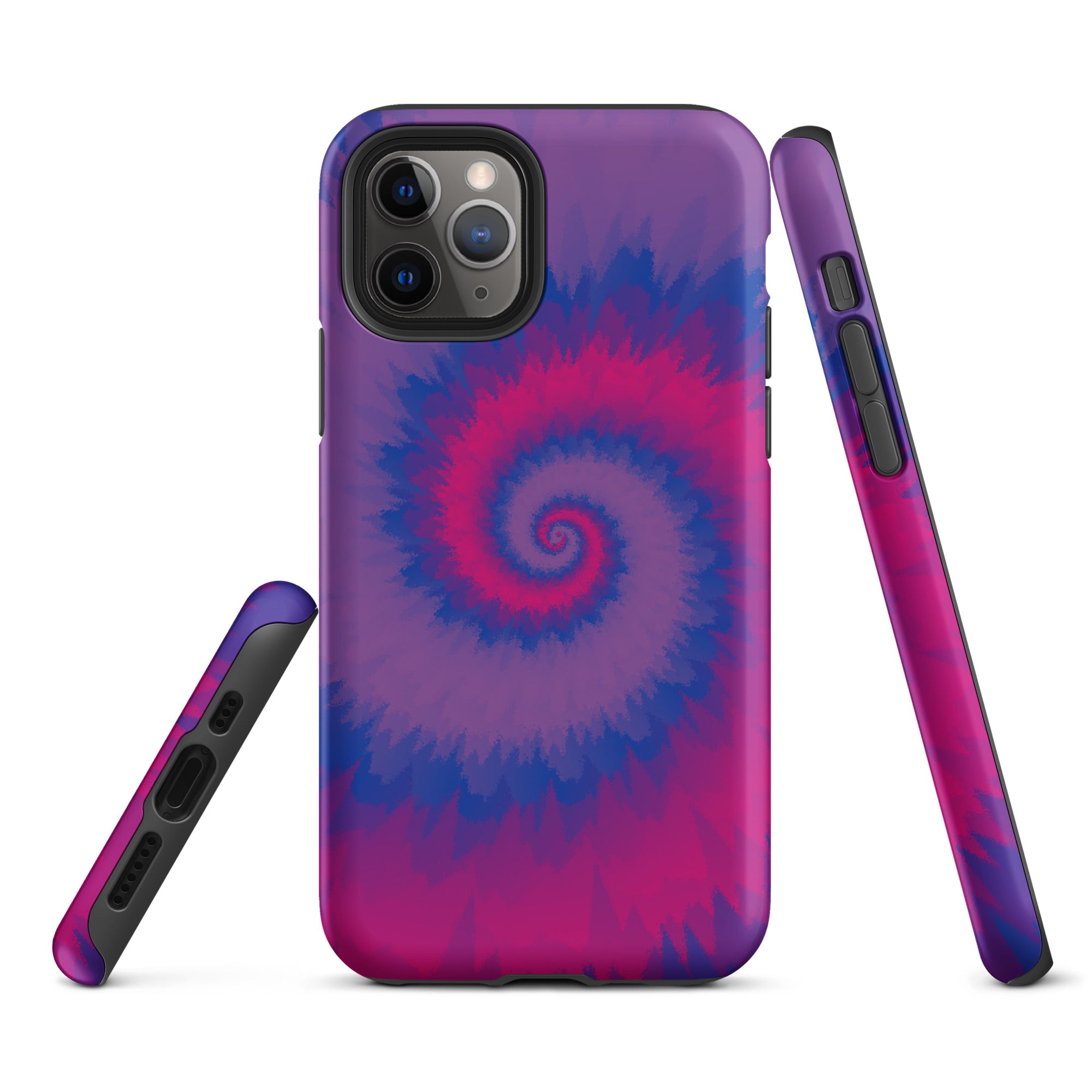 Tough Case for iPhone®-Tie Dye Spiral - Bisexual