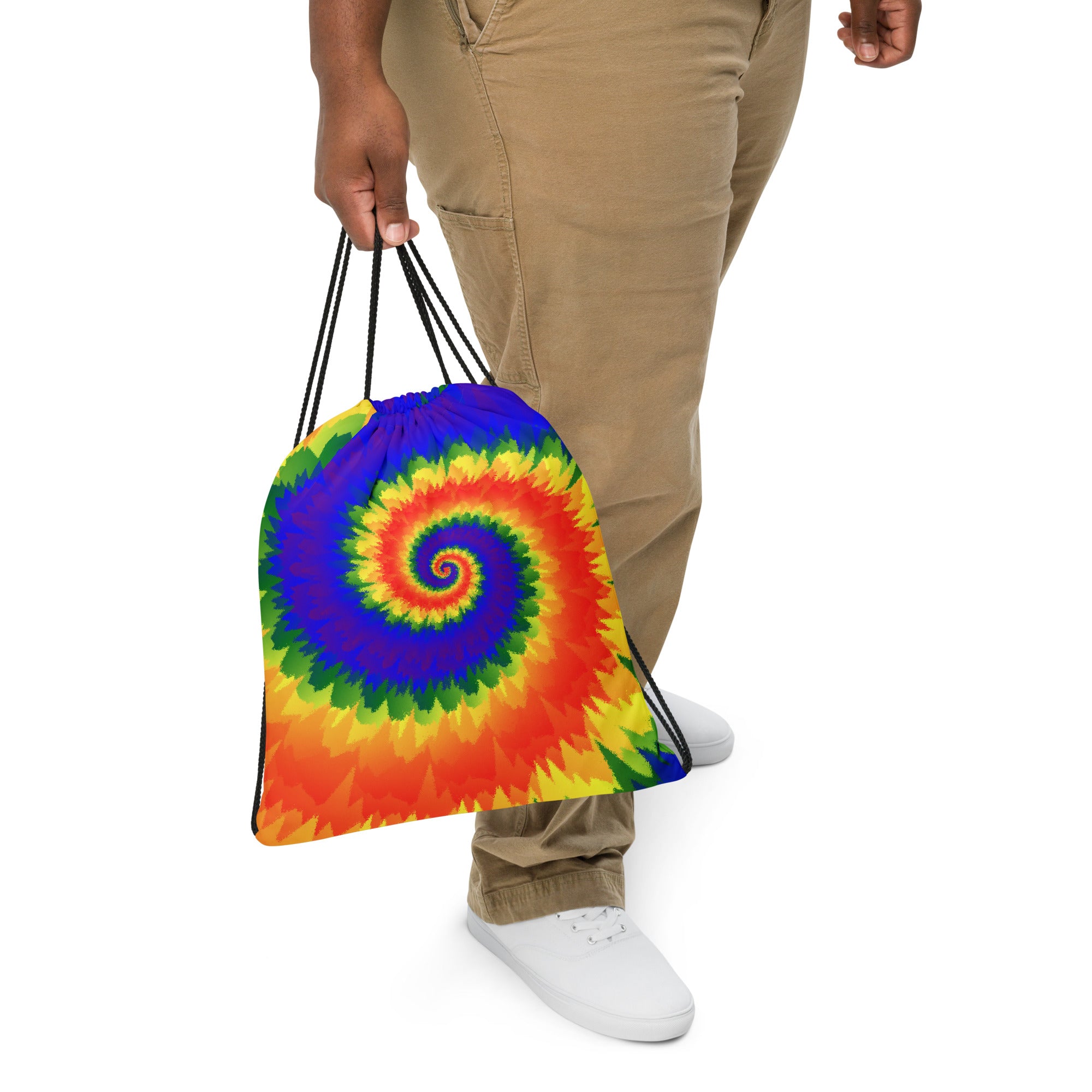 Drawstring Bag-Tie Dye Spiral-LGBTQ