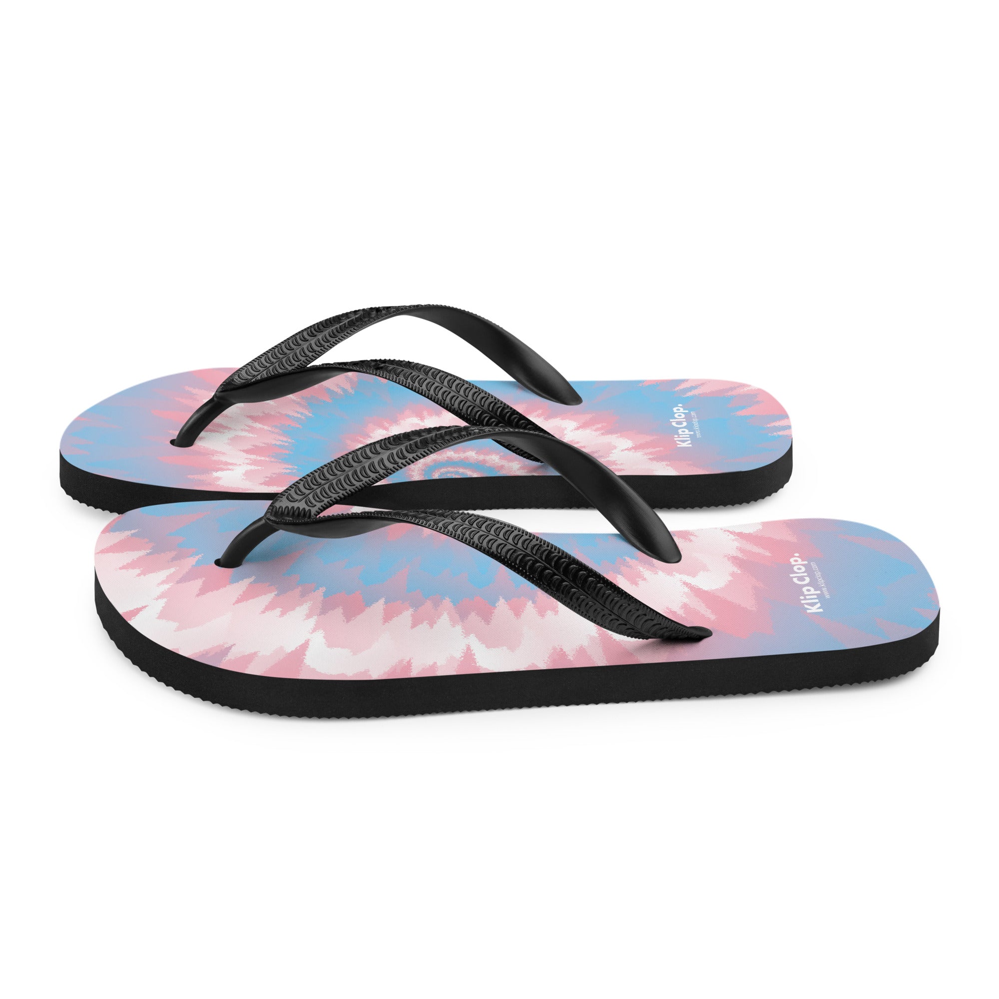 LGBTQFlip-Flops-Tie Dye Spiral-Transgender