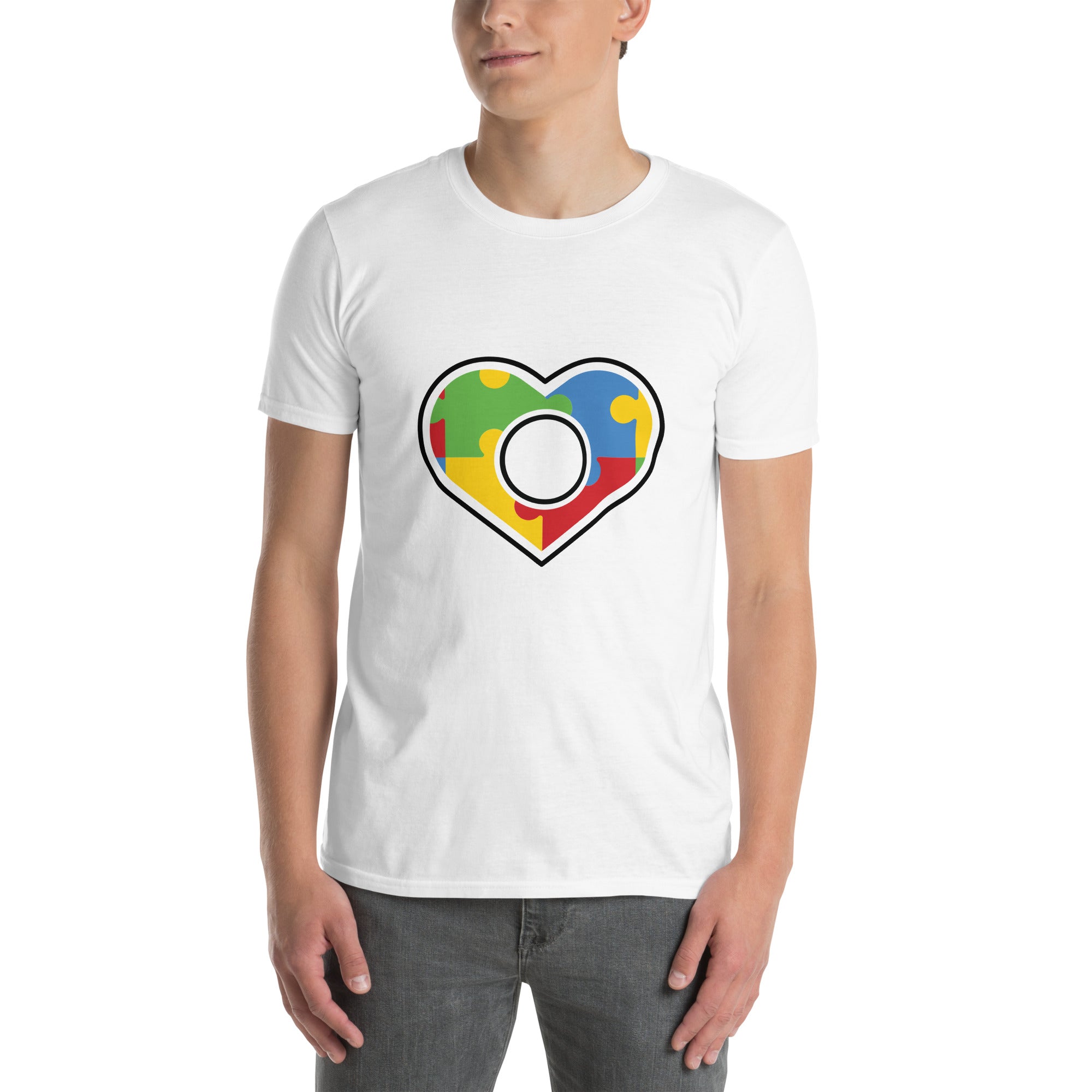 Short-Sleeve Unisex T-Shirt- Autism Heart
