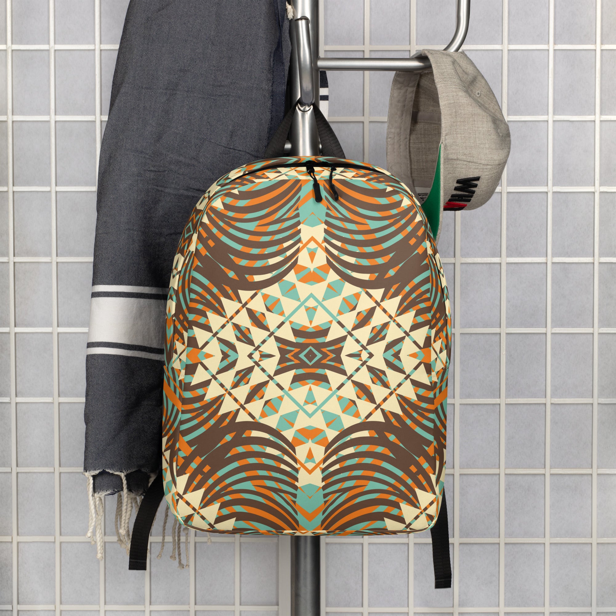 Minimalist Backpack- African Motif Pattern IV