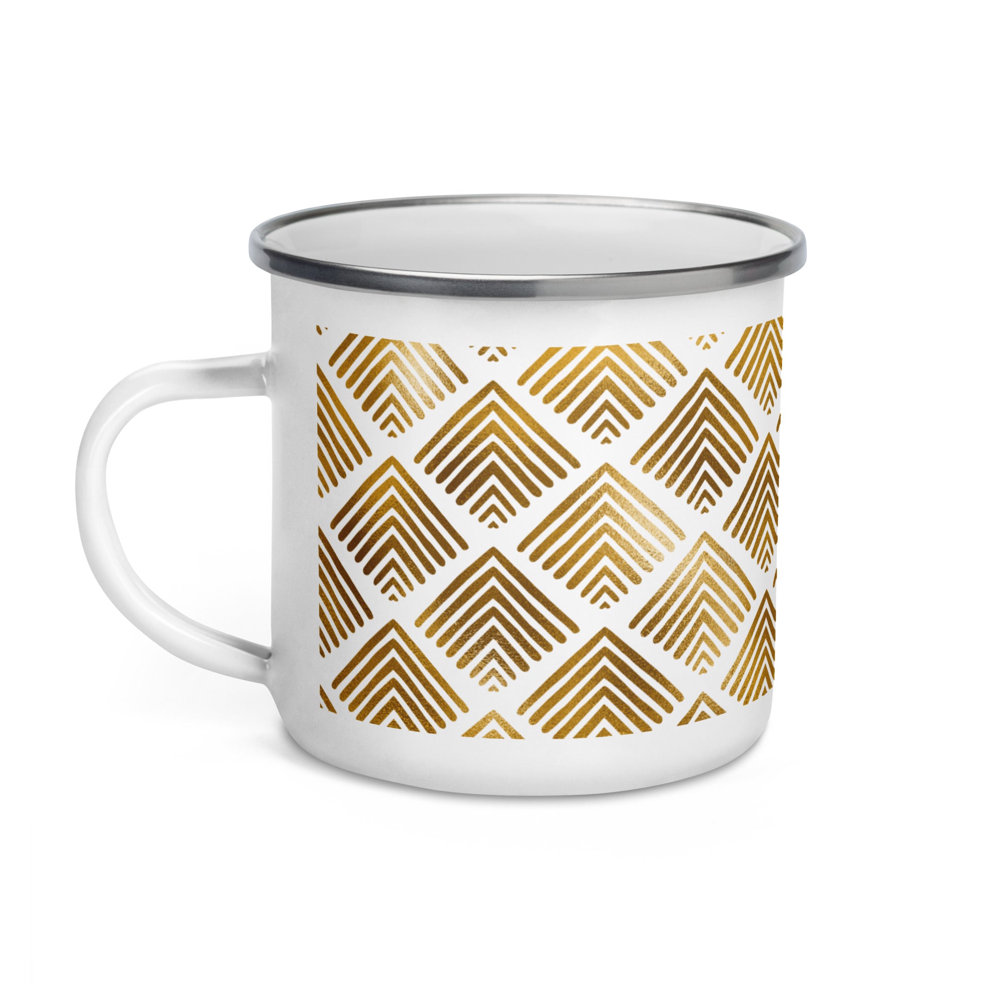 Enamel Mug- Golden Pattern VIII
