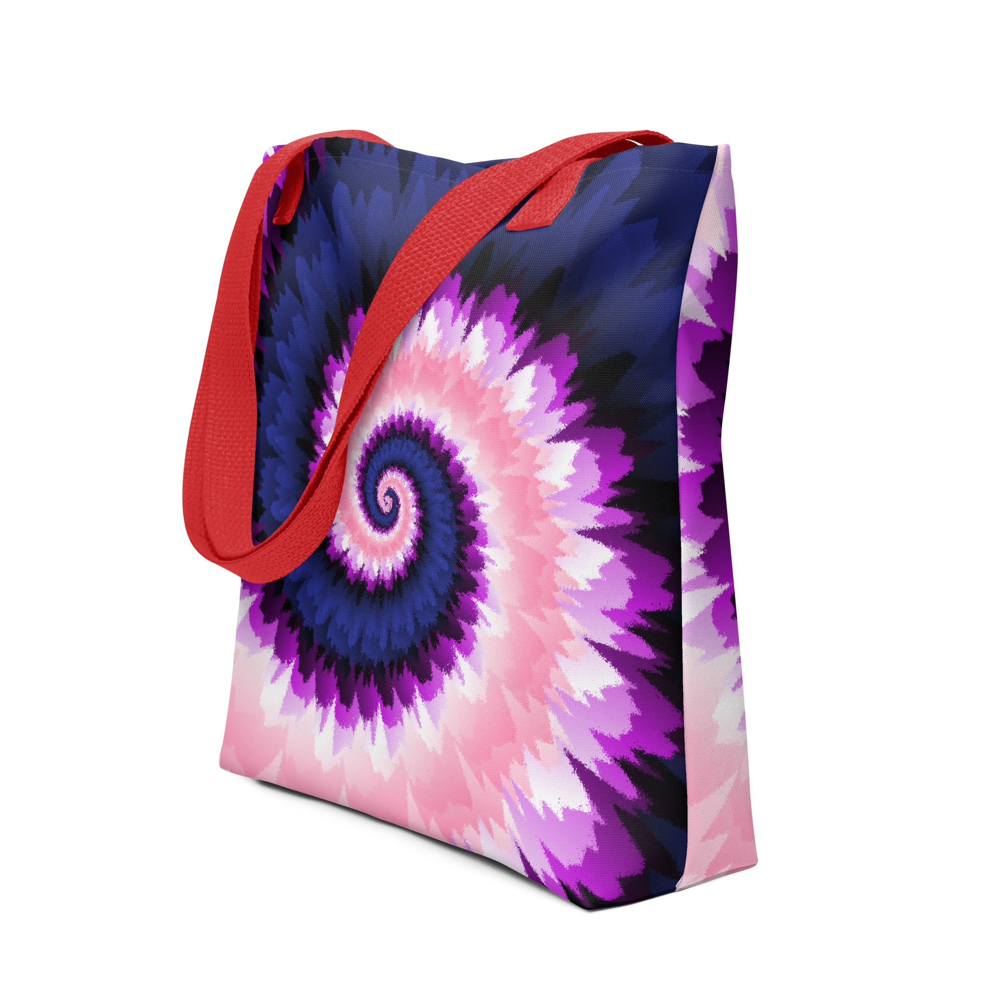Tote bag-Tie Dye Spiral - Genderfluid