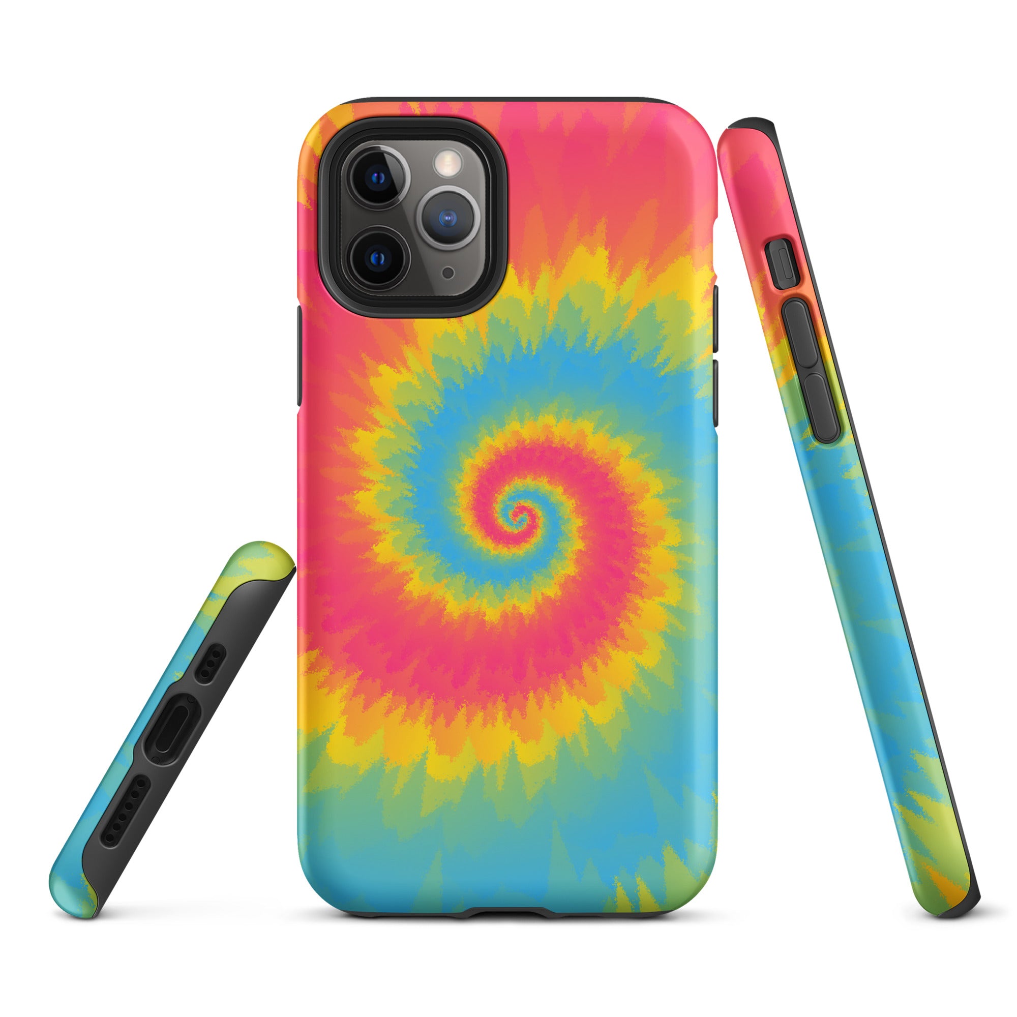 Tough Case for iPhone®-Tie Dye Spiral - Pansexual