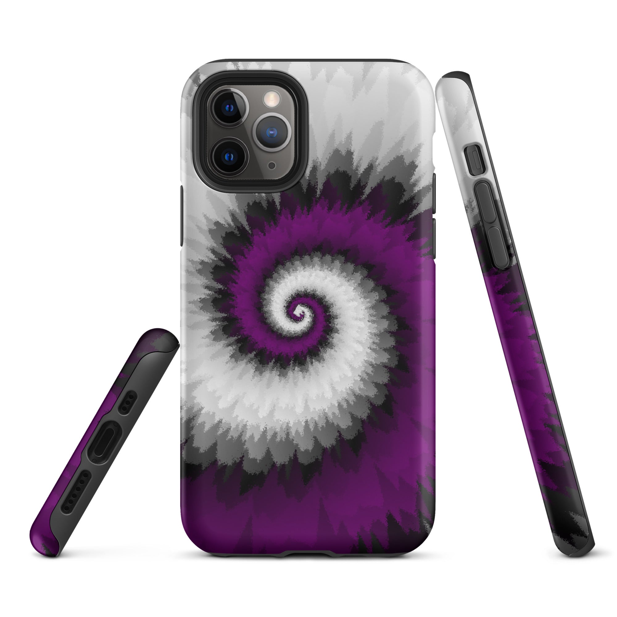 Tough Case for iPhone®-Tie Dye Spiral - Asexual