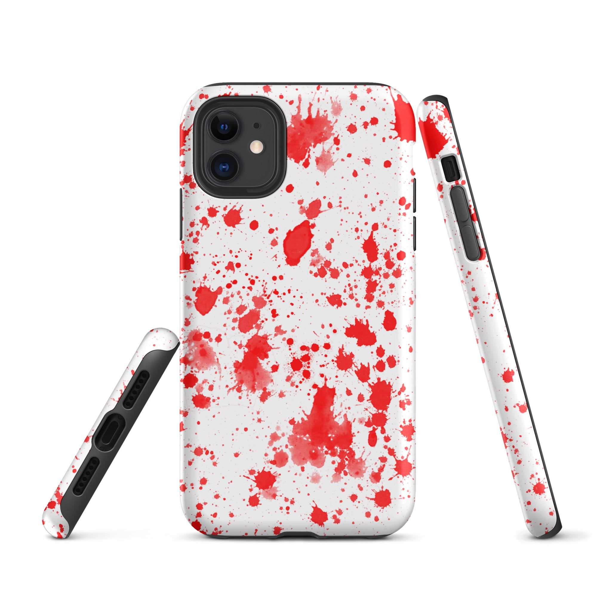 Tough Case for iPhone®- Paint Splatter Red