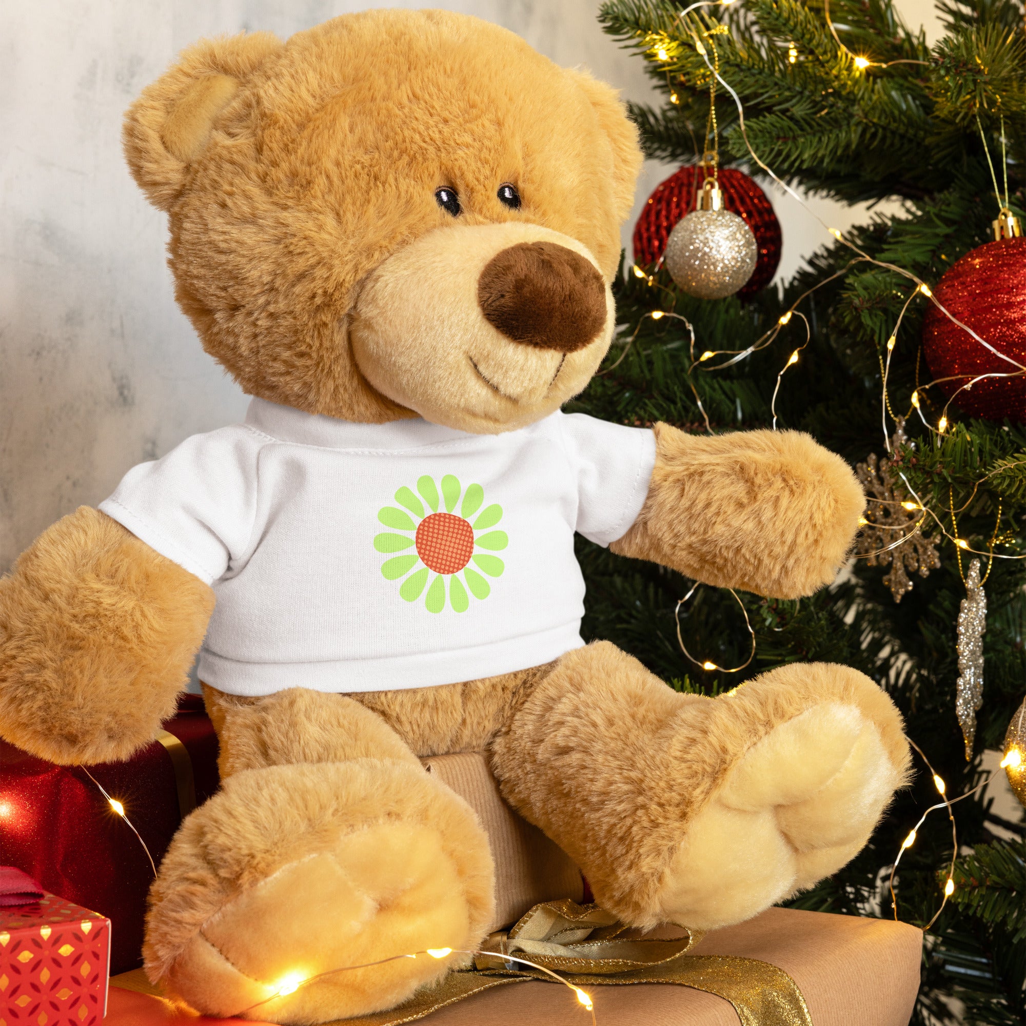 Teddy bear with a t-shirt-Daisy Flower IV