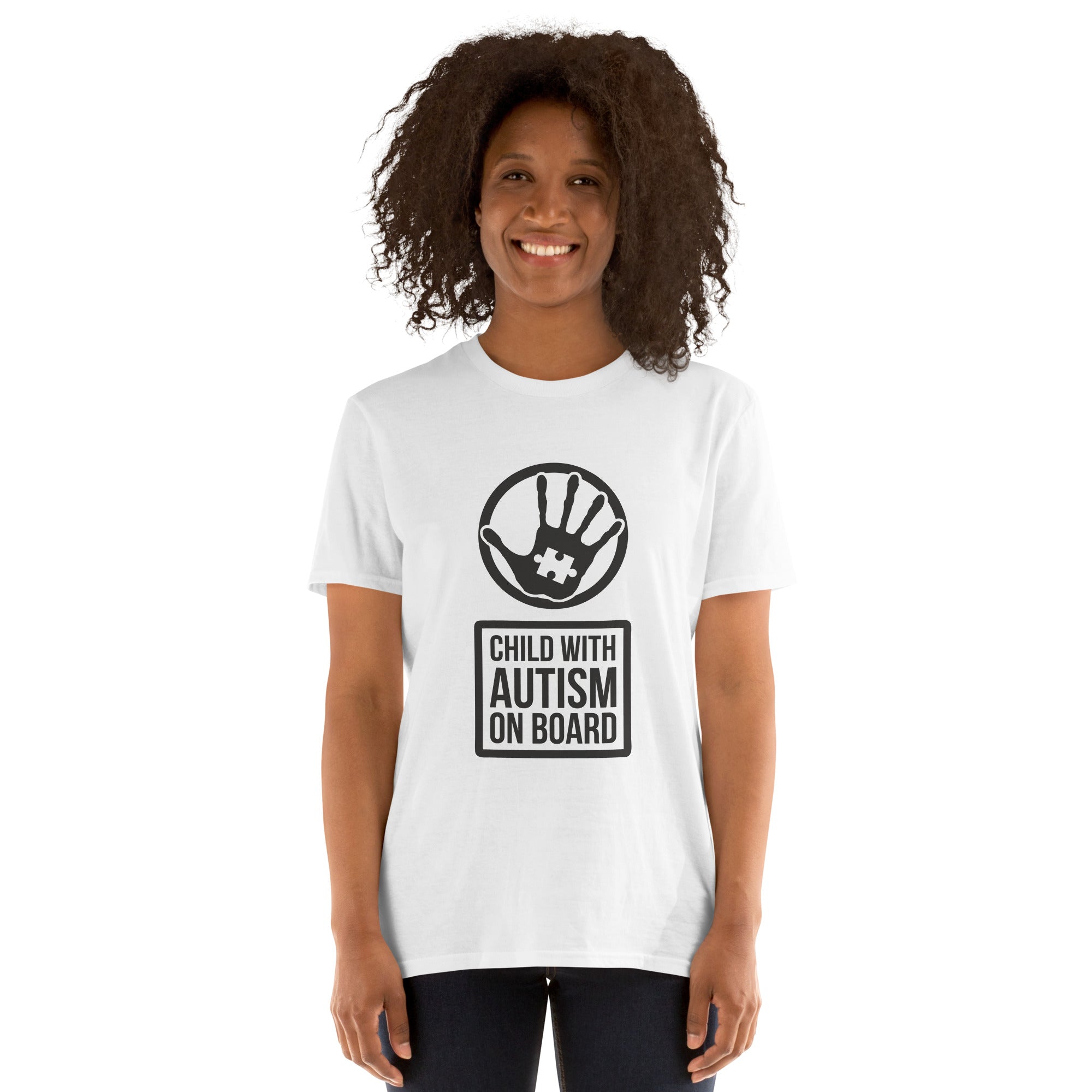 Short-Sleeve Unisex T-Shirt- Child with Autism on Board