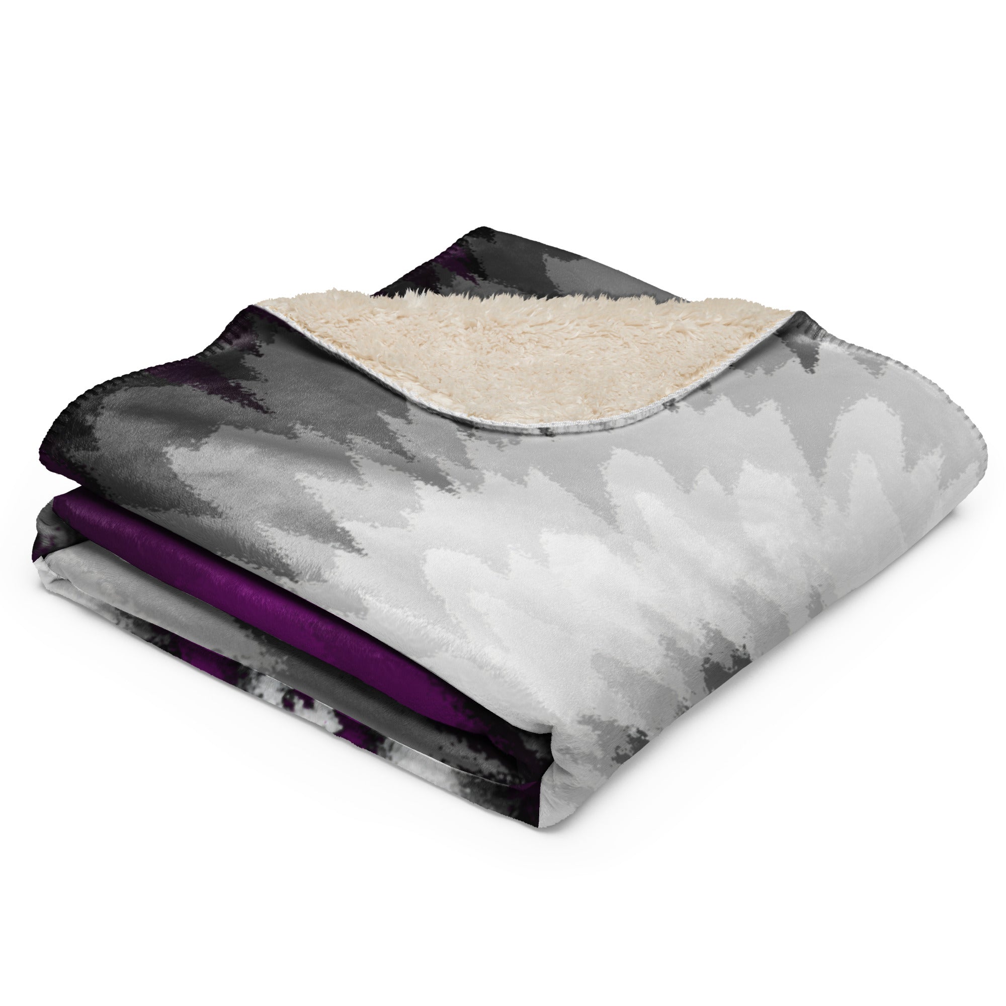 Sherpa blanket- Tie Dye Spiral-Asexual