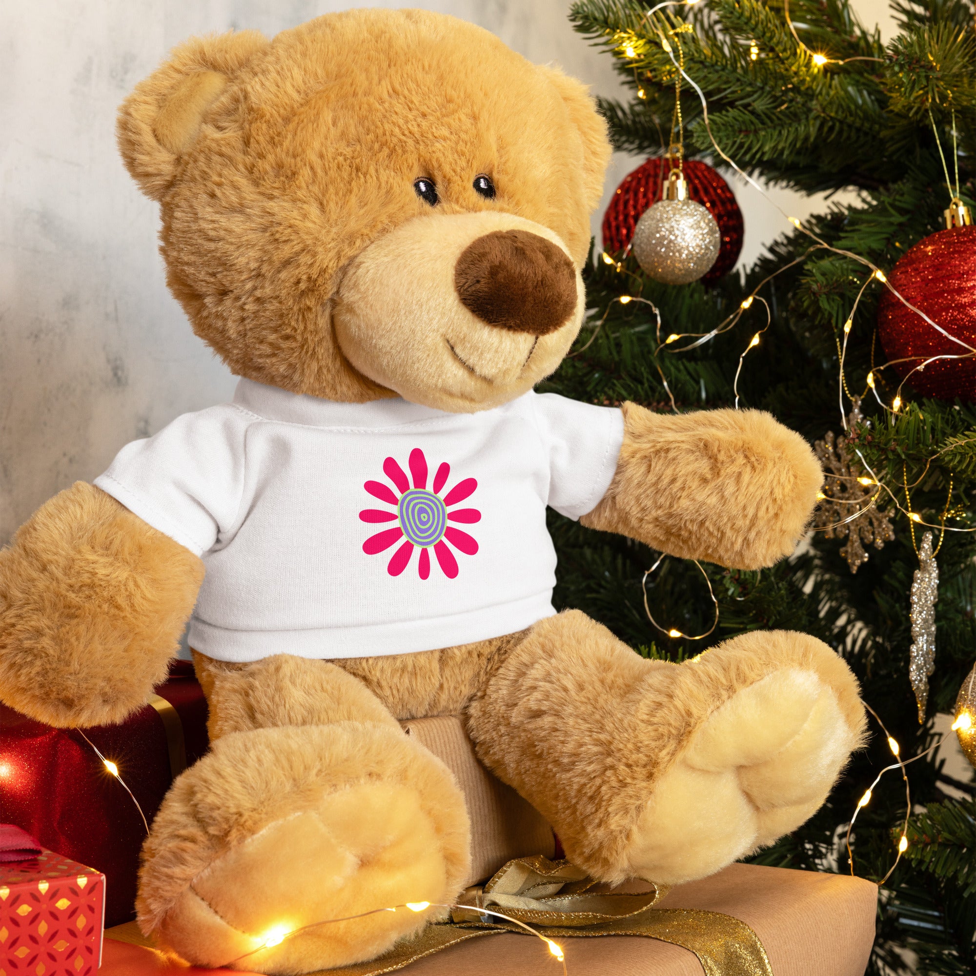 Teddy bear with a t-shirt-Daisy Flower II