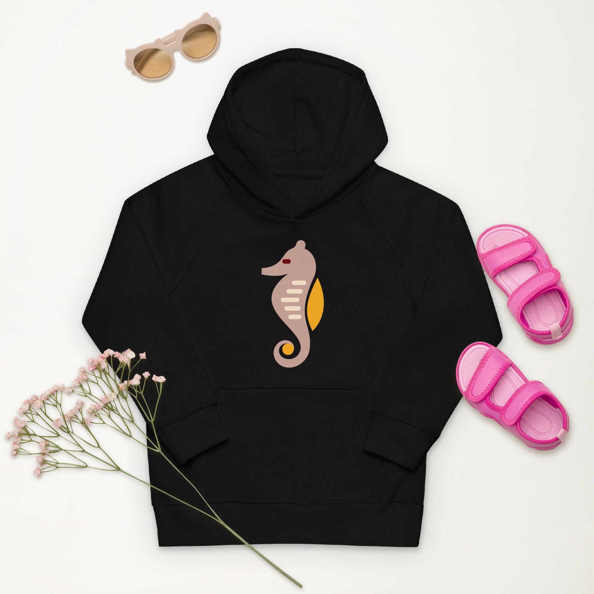 Kids eco hoodie-Sea Horse