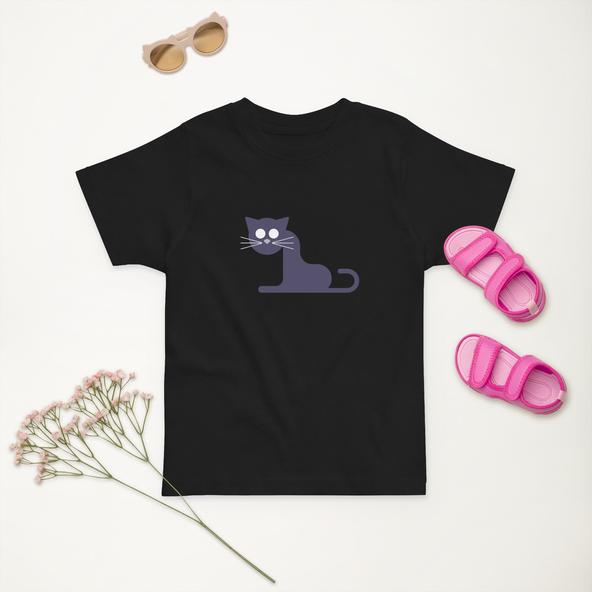 Toddler jersey t-shirt-Kitty