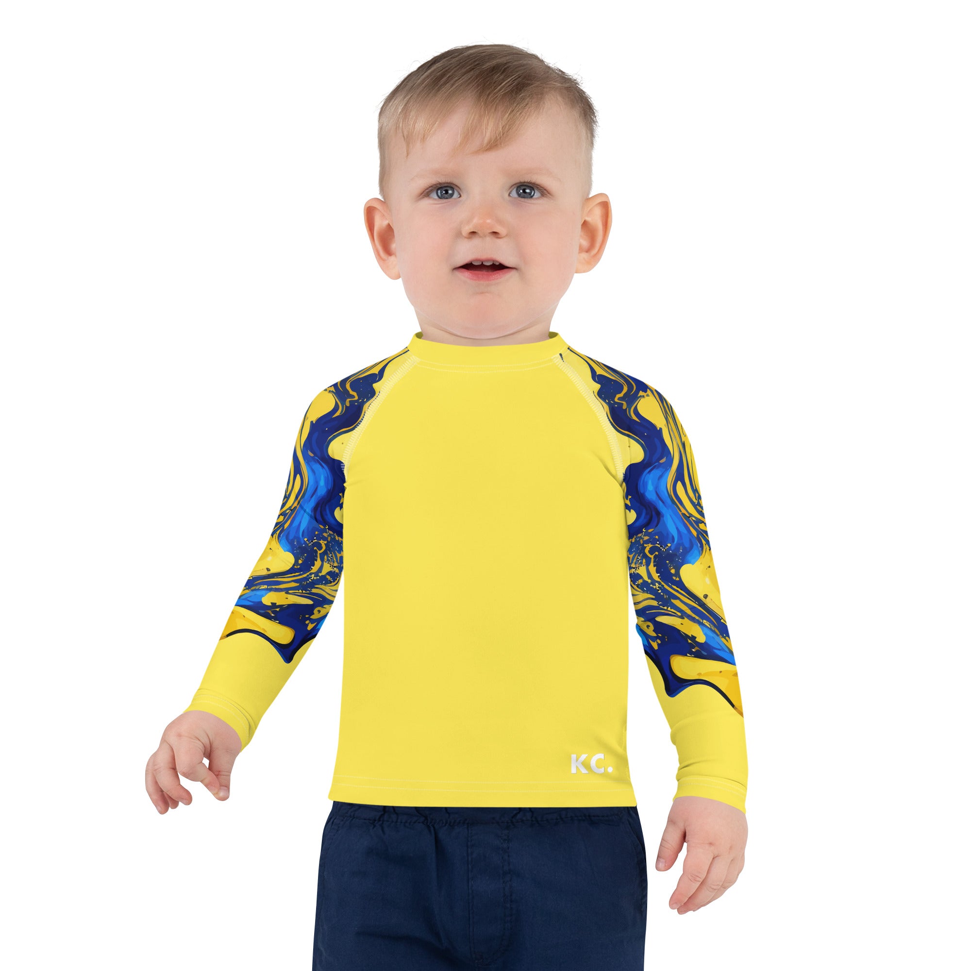 Kids Rash Guard-Ink Pattern III