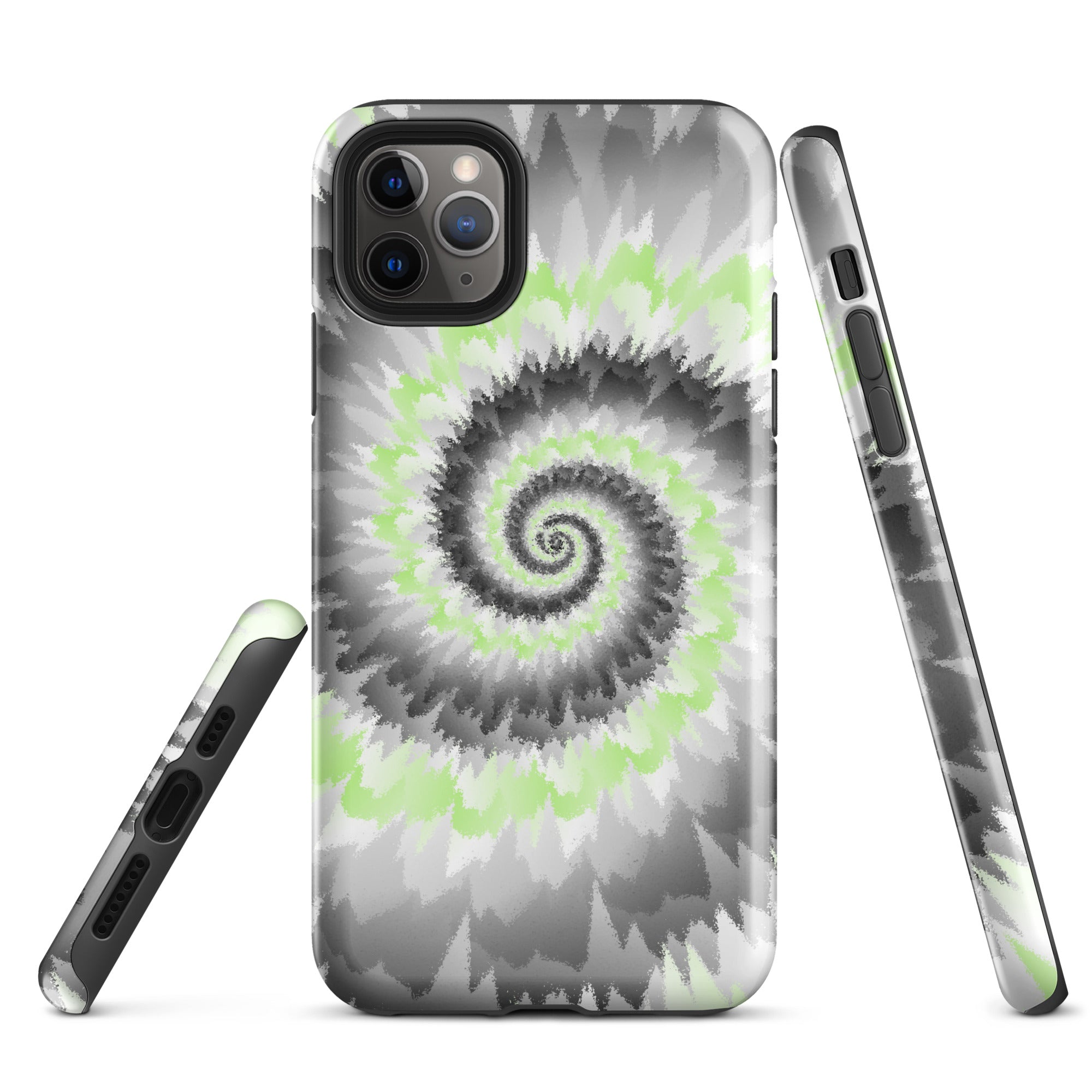 Tough Case for iPhone®-Tie Dye Spiral - Agender