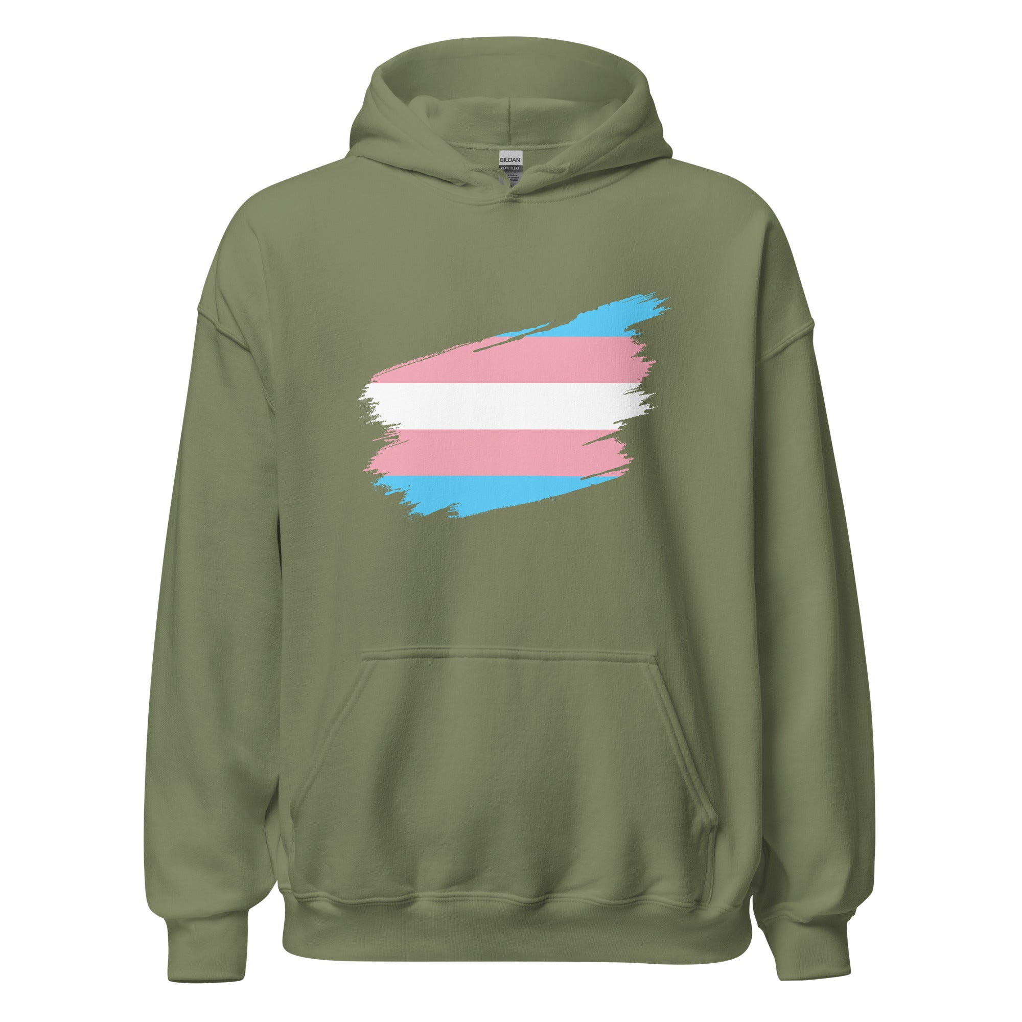 Unisex Hoodie-Transgender Grunge Flag