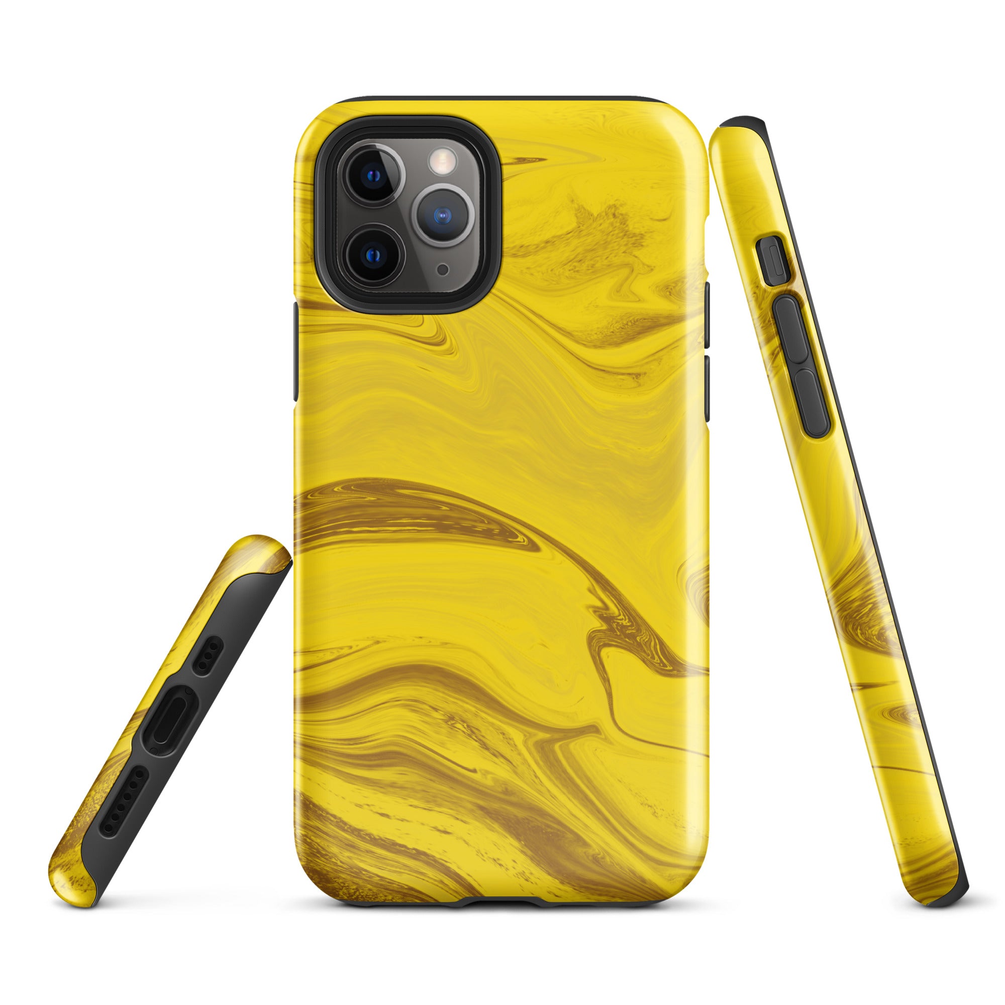 Tough Case for iPhone®- Liquid Gold Marble