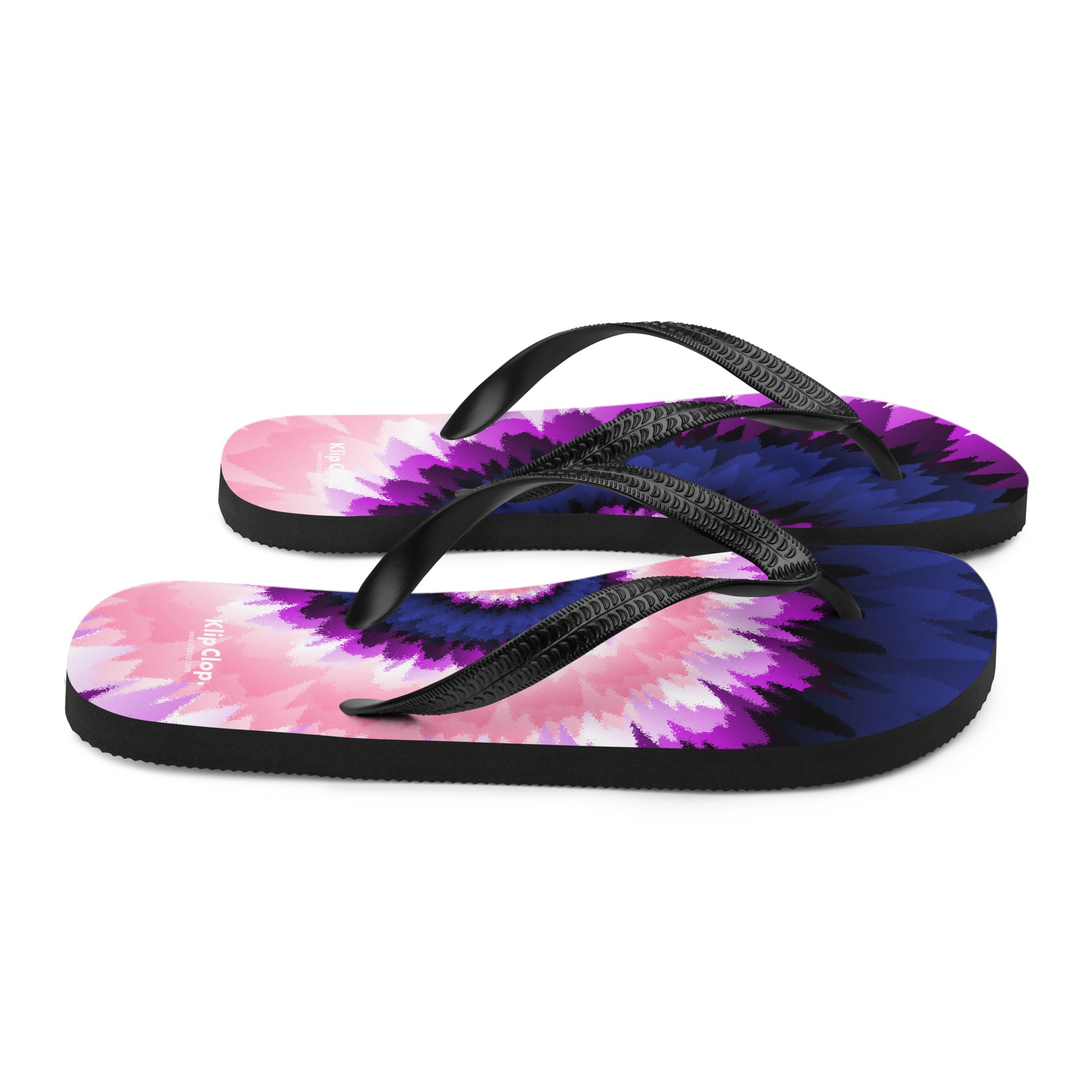 Flip-Flops-Tie Dye Spiral-Genderfluid
